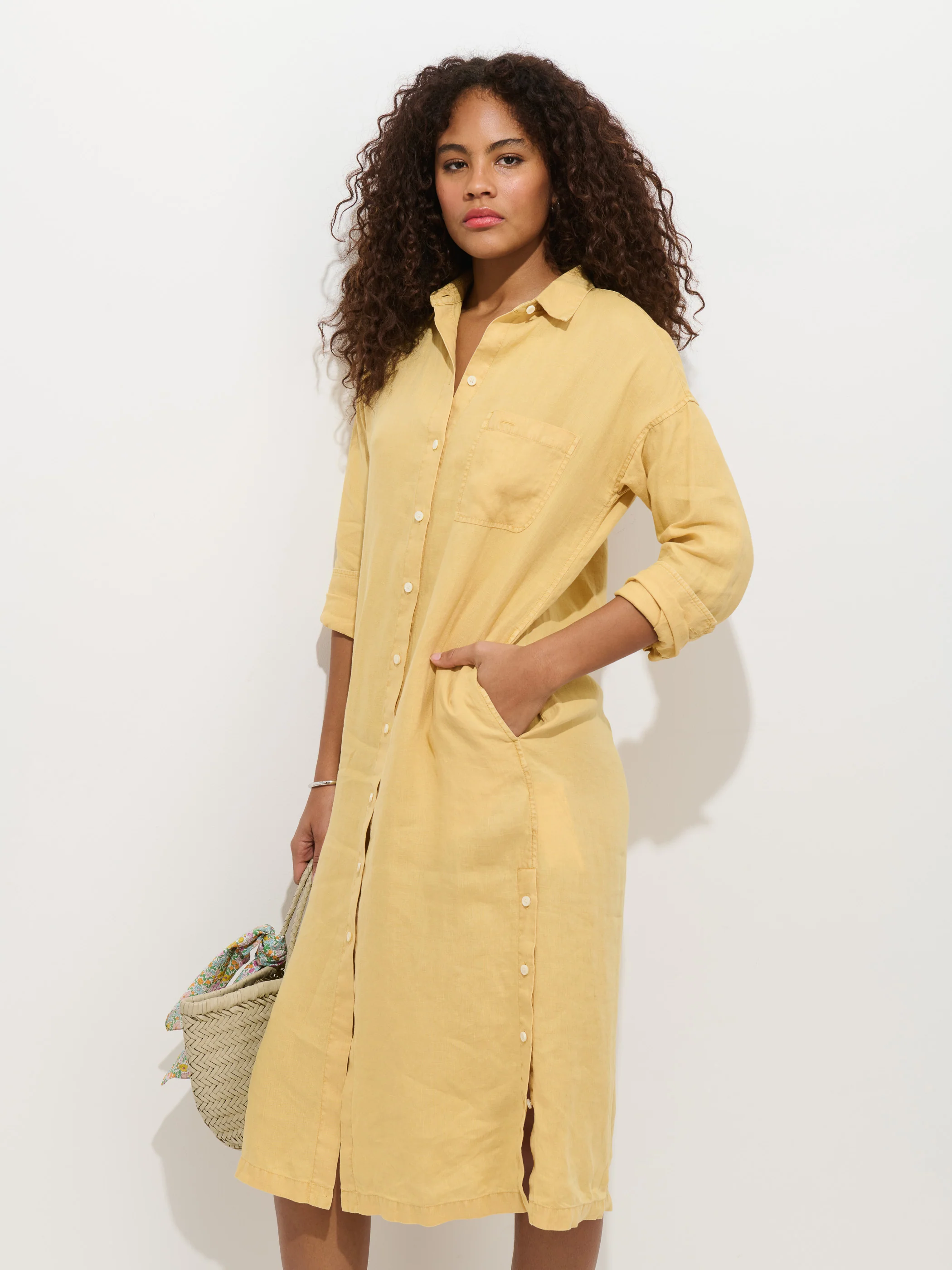 Kerry Dress In Linen - Image 7