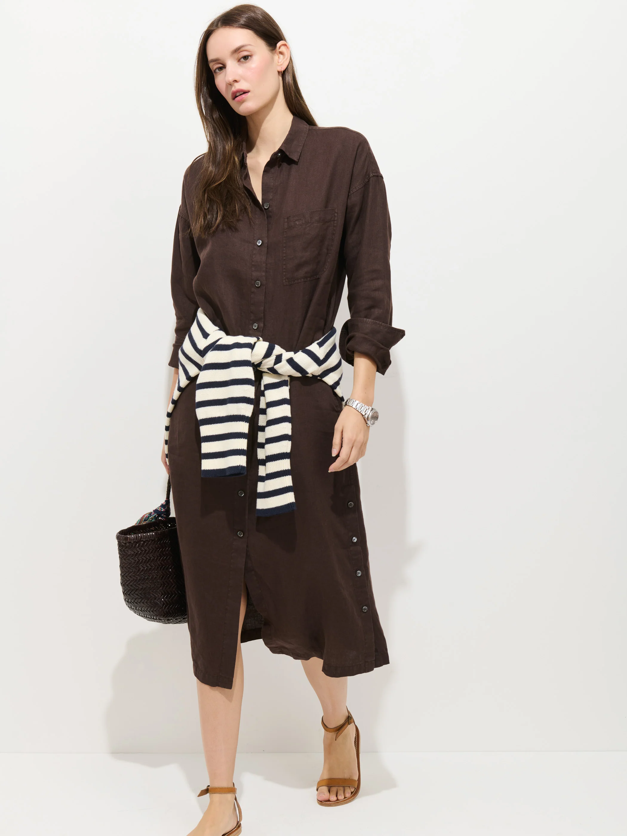 Kerry Dress In Linen - Image 3