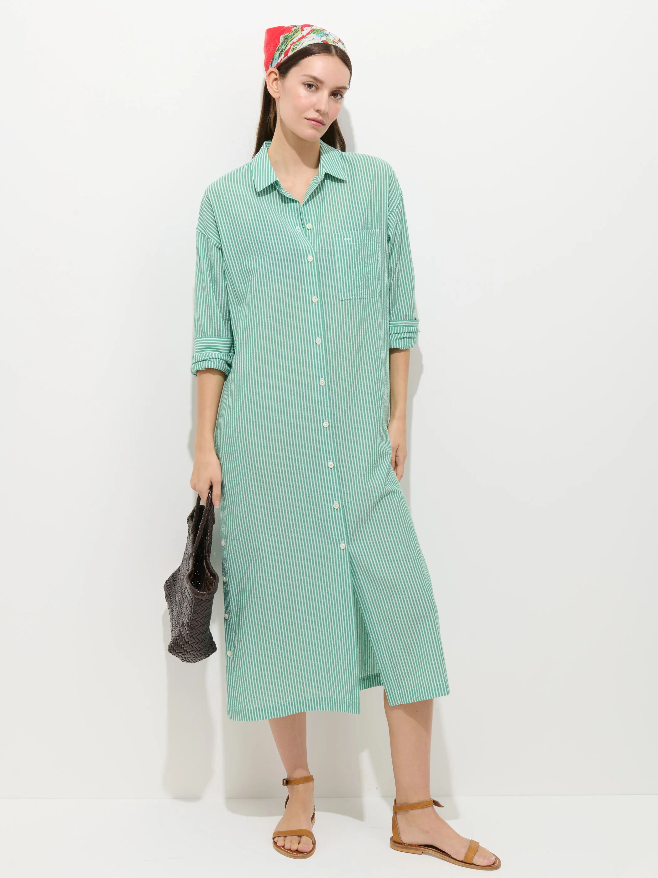 Kerry Shirtdress In Seersucker