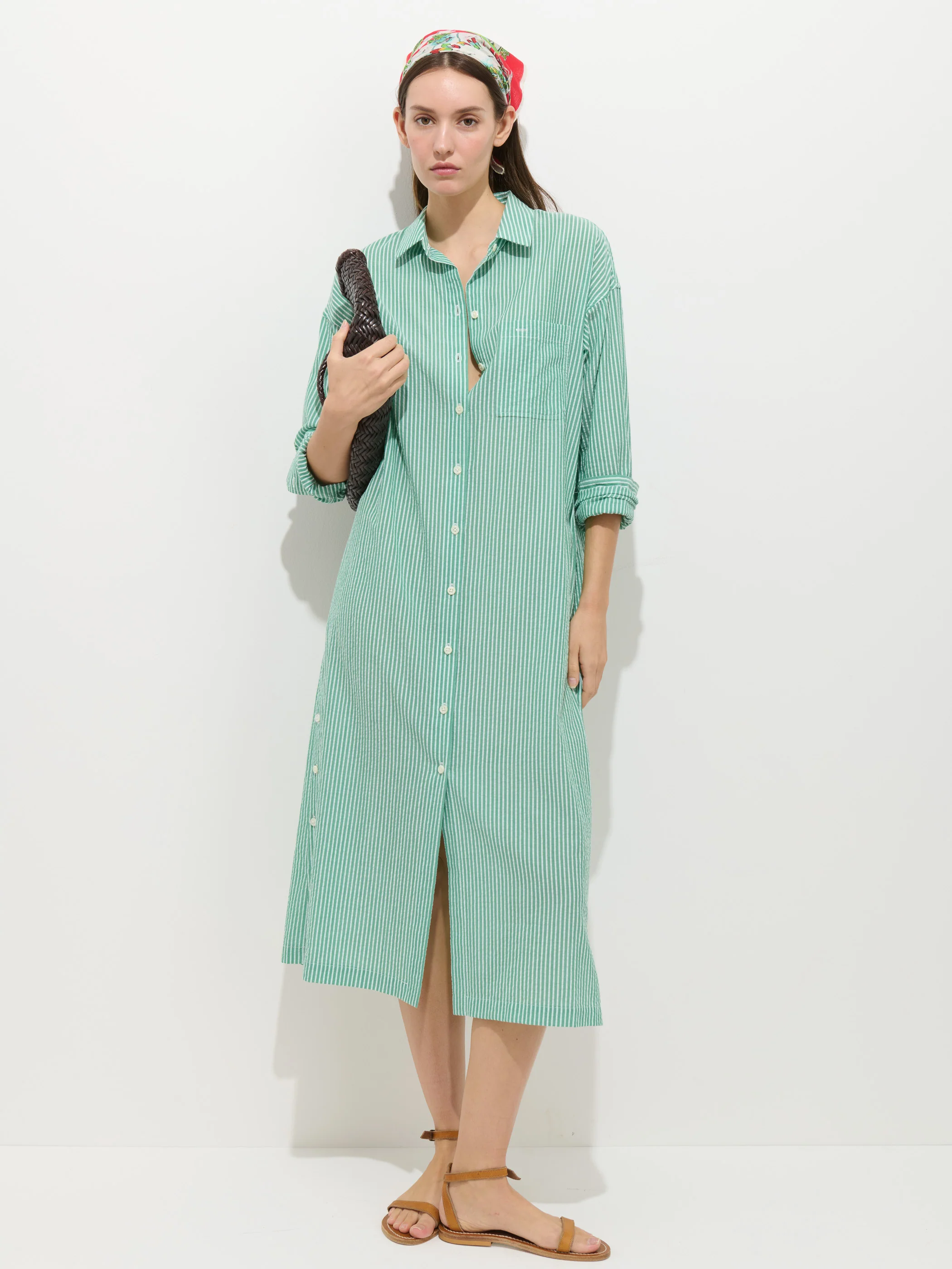 Kerry Shirtdress In Seersucker - Image 3