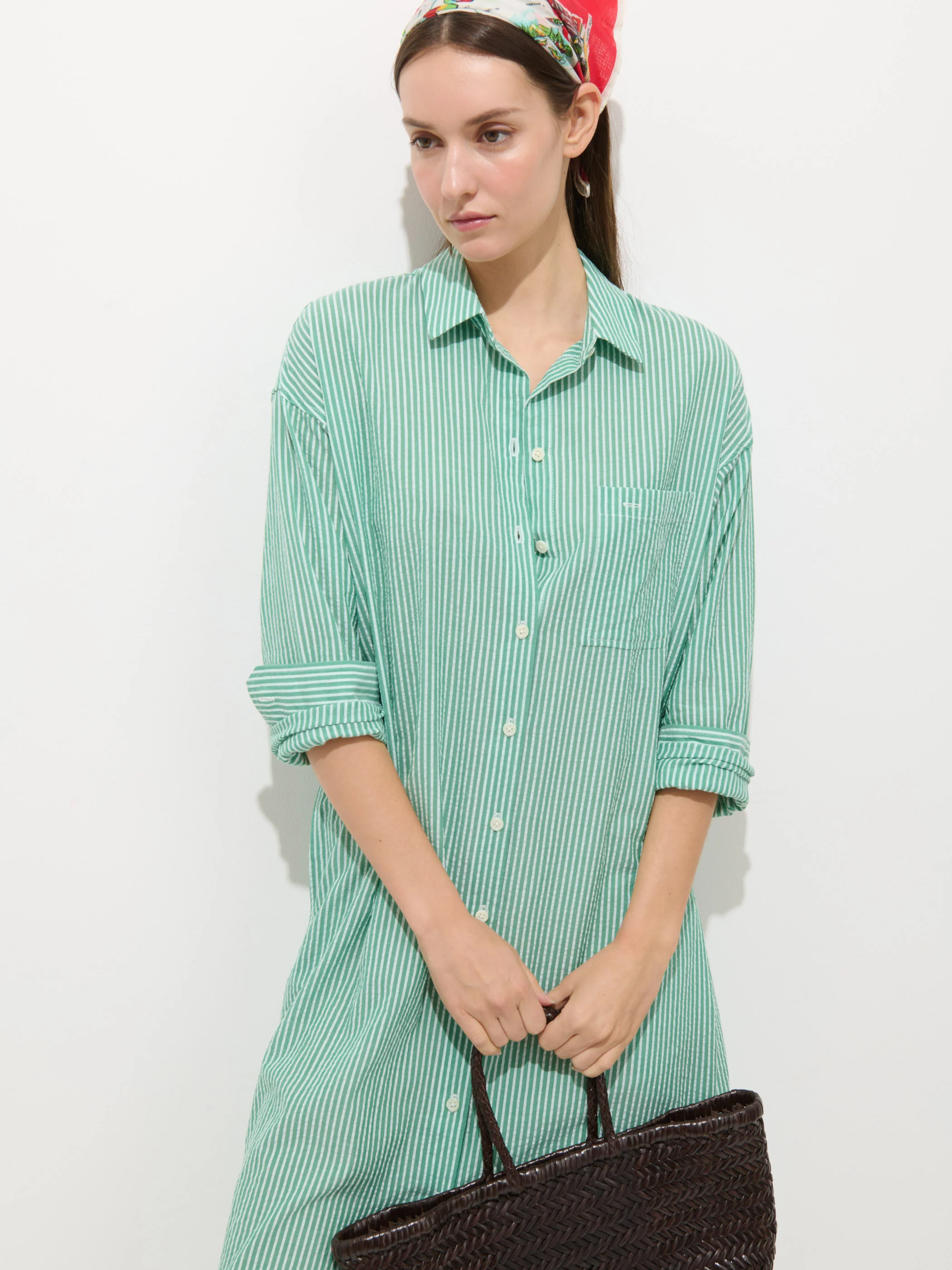 Kerry Shirtdress In Seersucker - Image 4