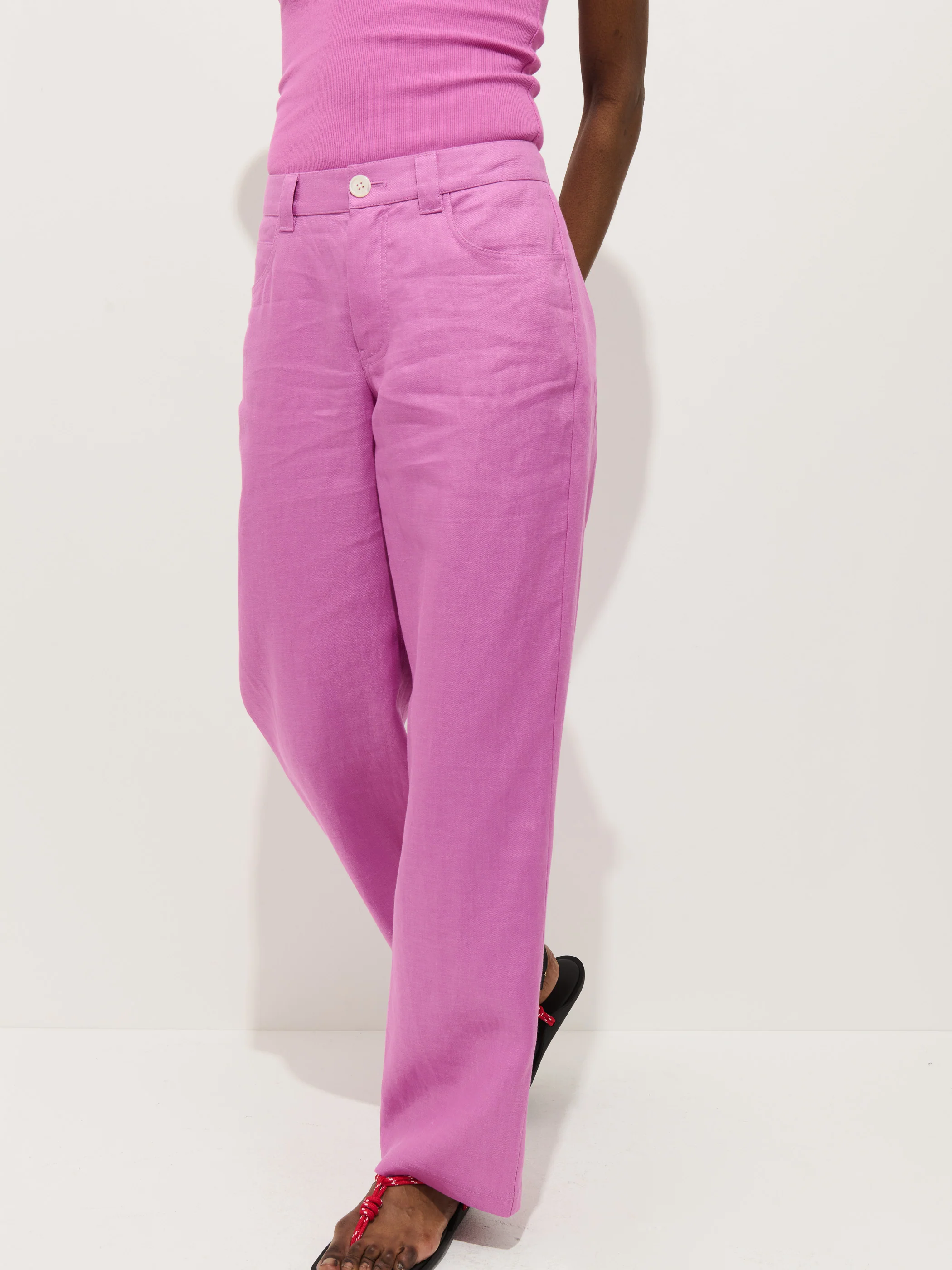 Lafayette Pant In Linen - Image 7