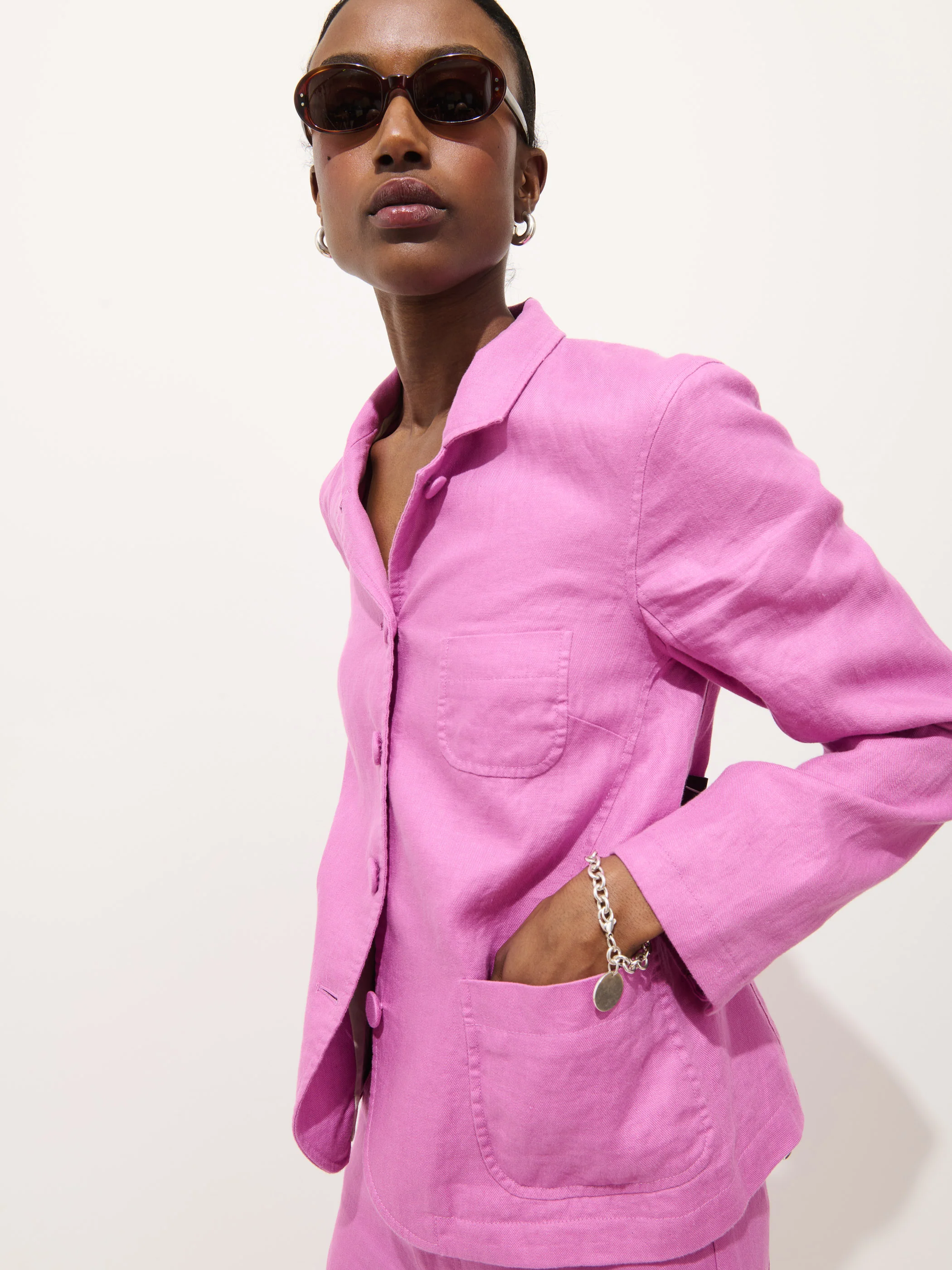 Lafayette Jacket In Linen - Image 4