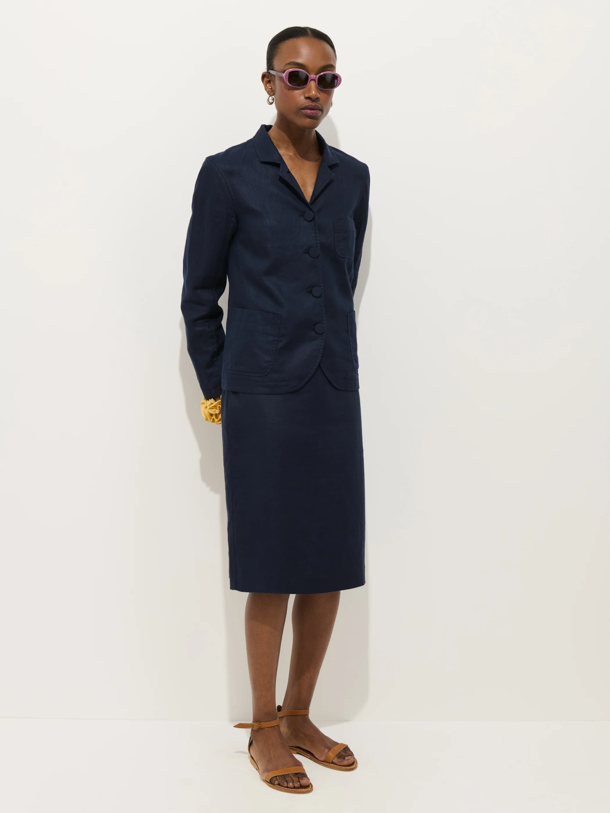 Lafayette Jacket In Linen - Image 3