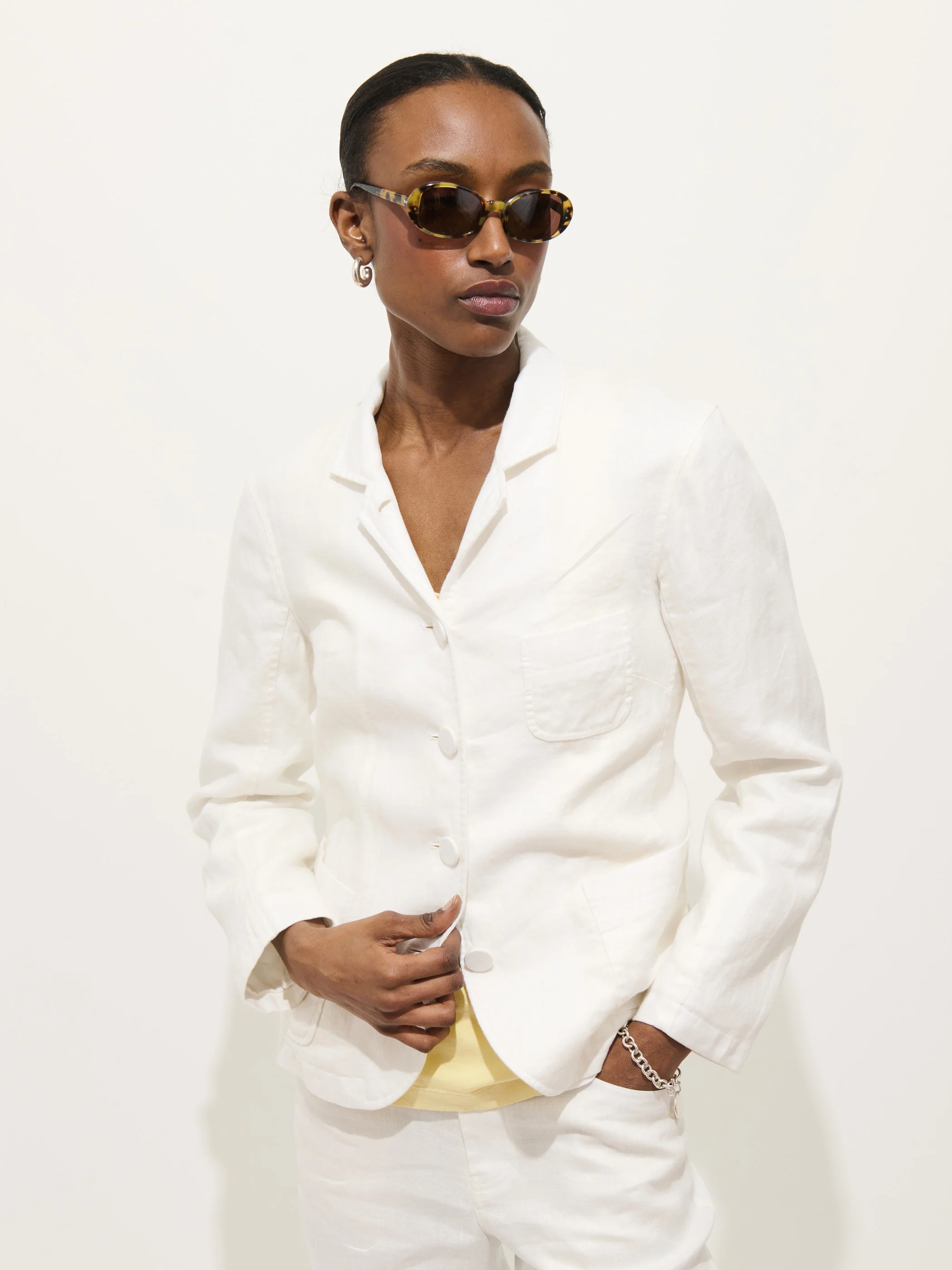 Lafayette Jacket In Linen - Image 4
