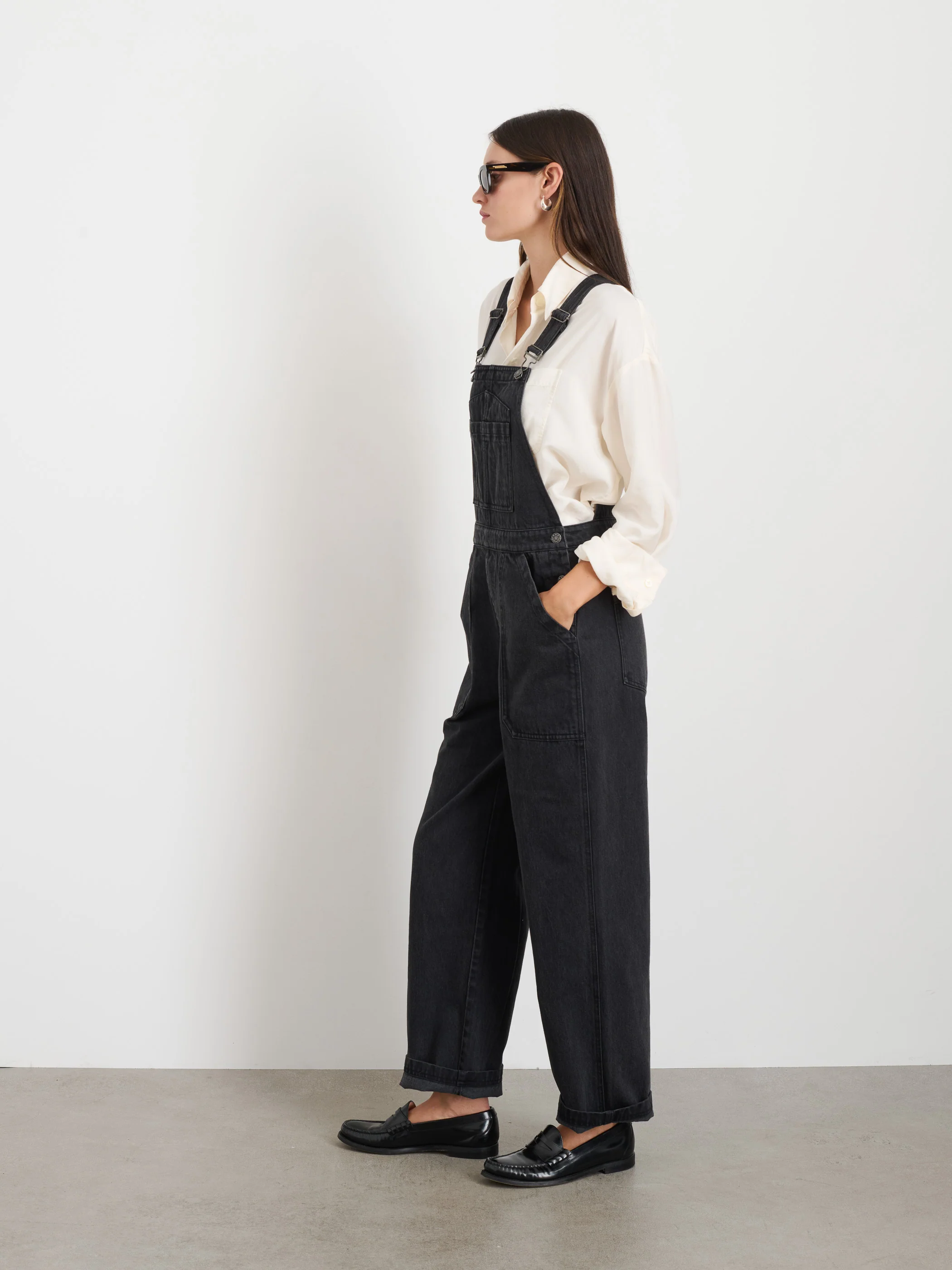 Lili Overall In Black Denim - Image 3