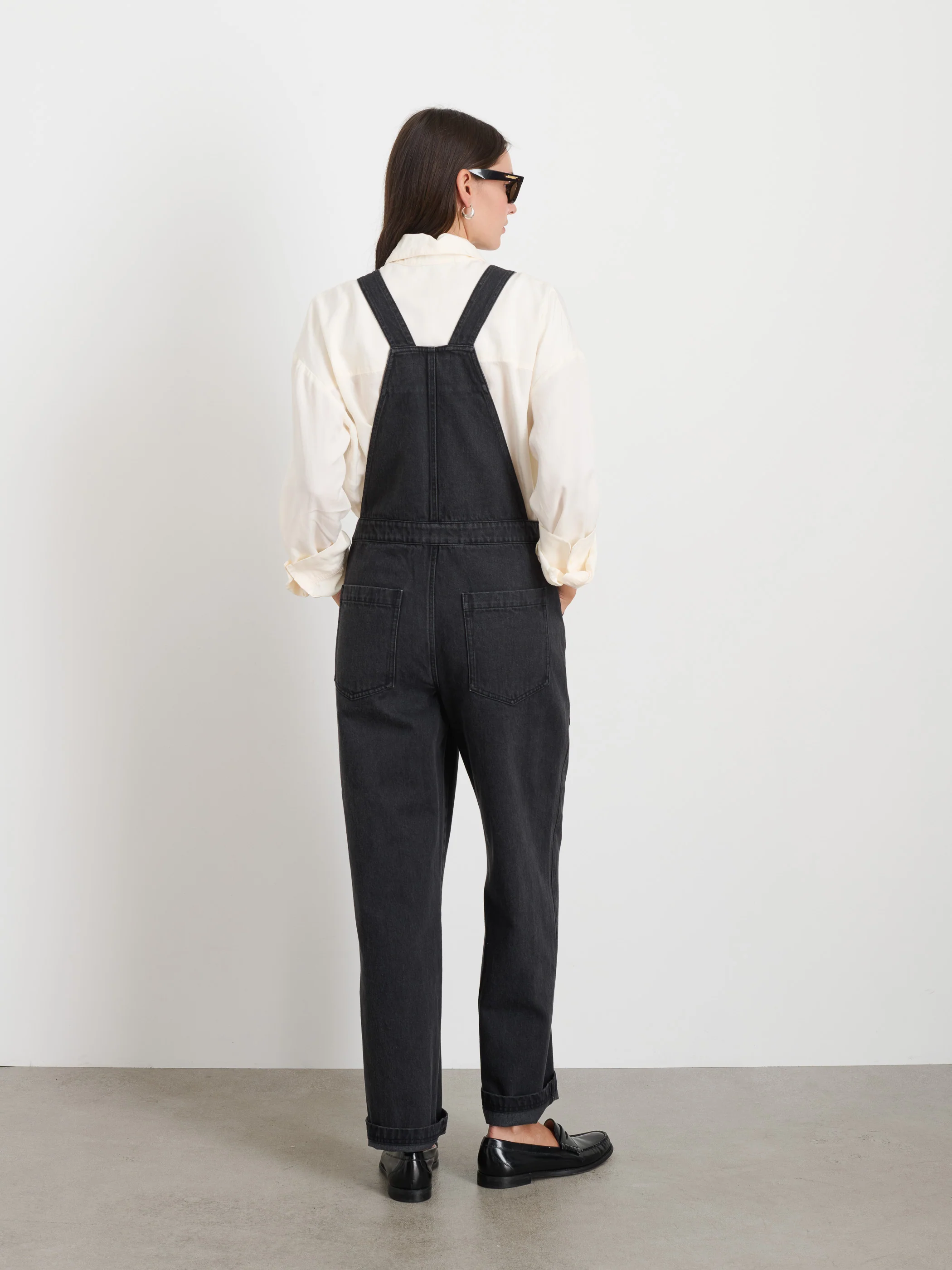 Lili Overall In Black Denim - Image 4