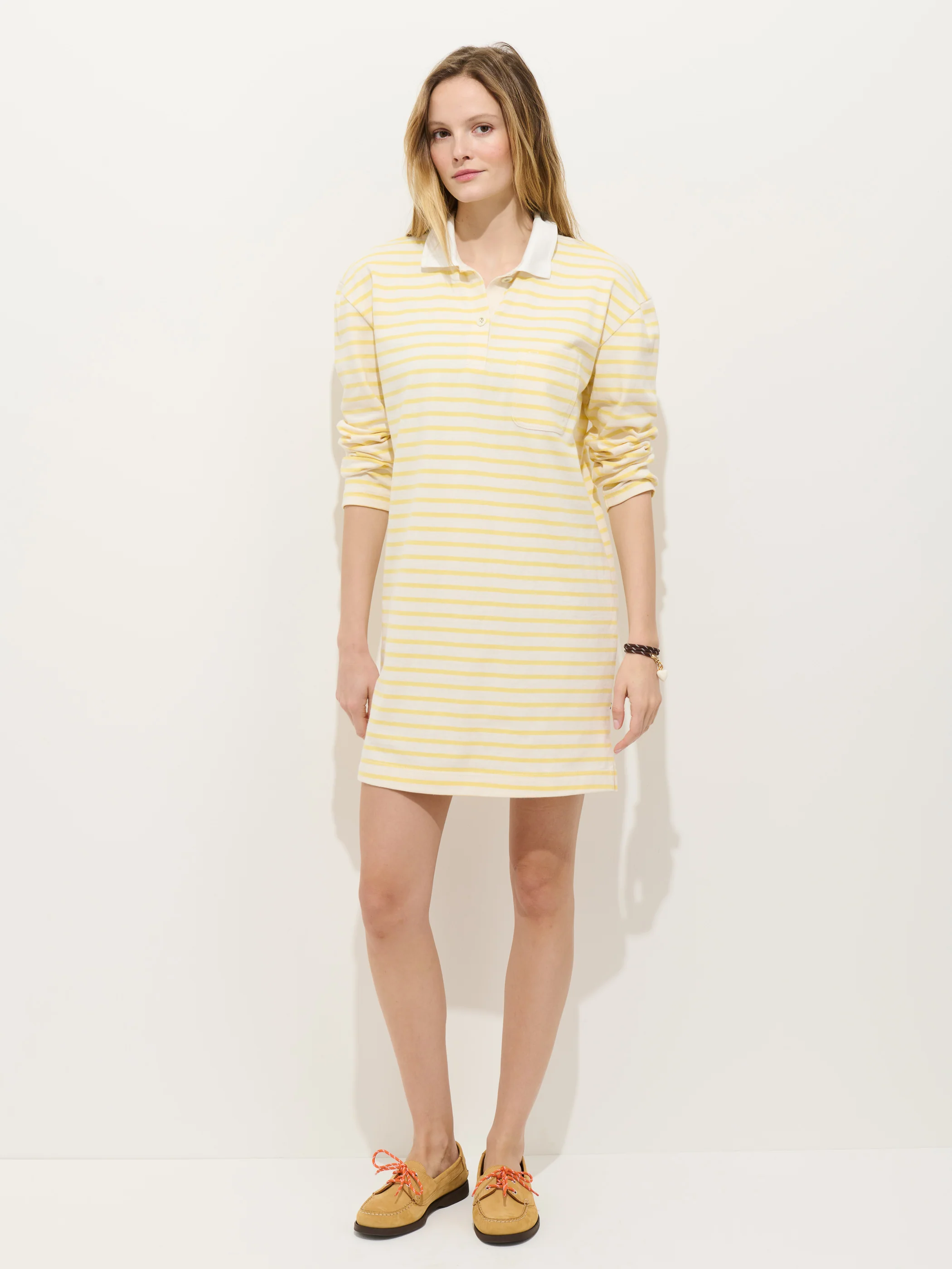 Lizzy Rugby Stripe Dress In Cotton Jersey