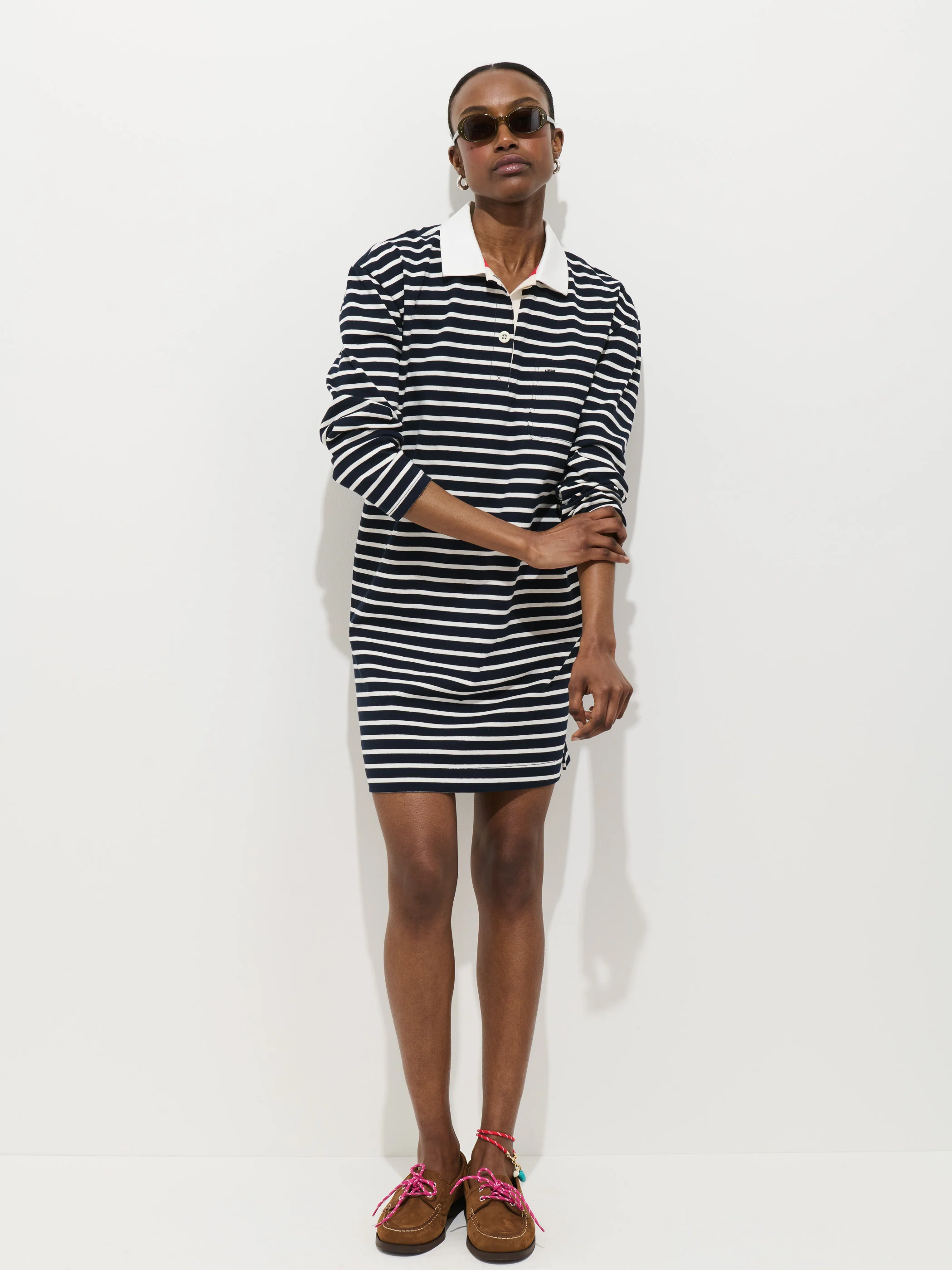 Lizzy Rugby Stripe Dress In Cotton Jersey - Image 5