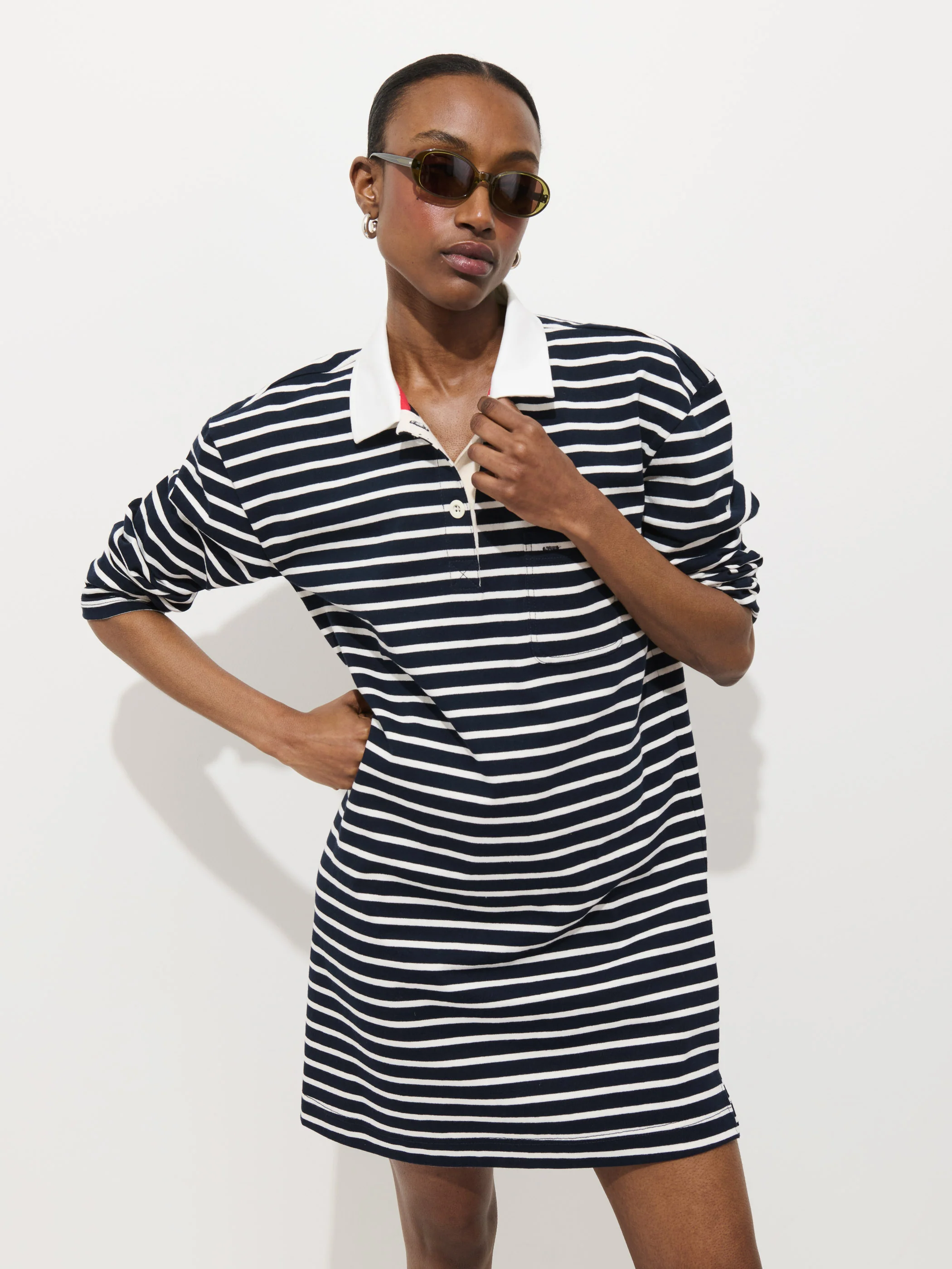 Lizzy Rugby Stripe Dress In Cotton Jersey - Image 6