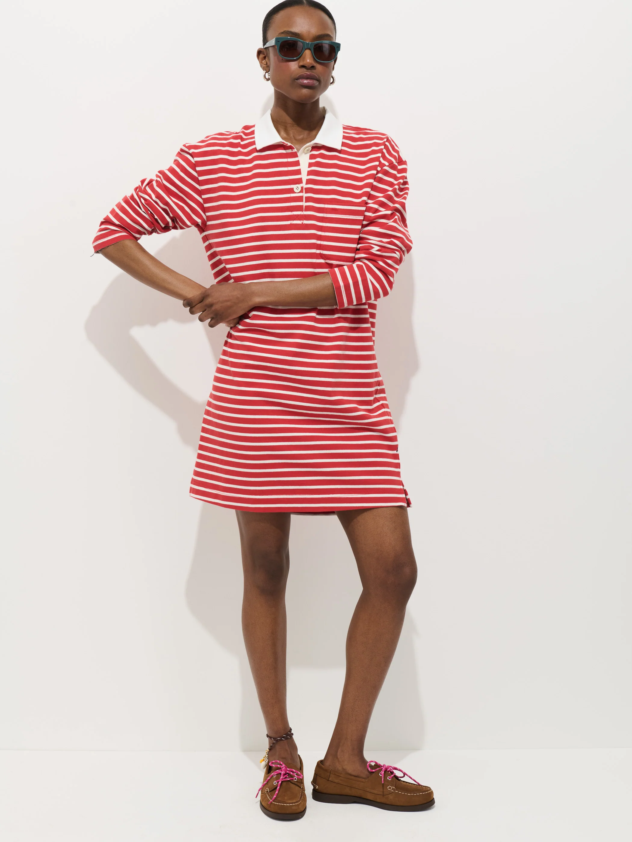 Lizzy Rugby Stripe Dress In Cotton Jersey - Image 4
