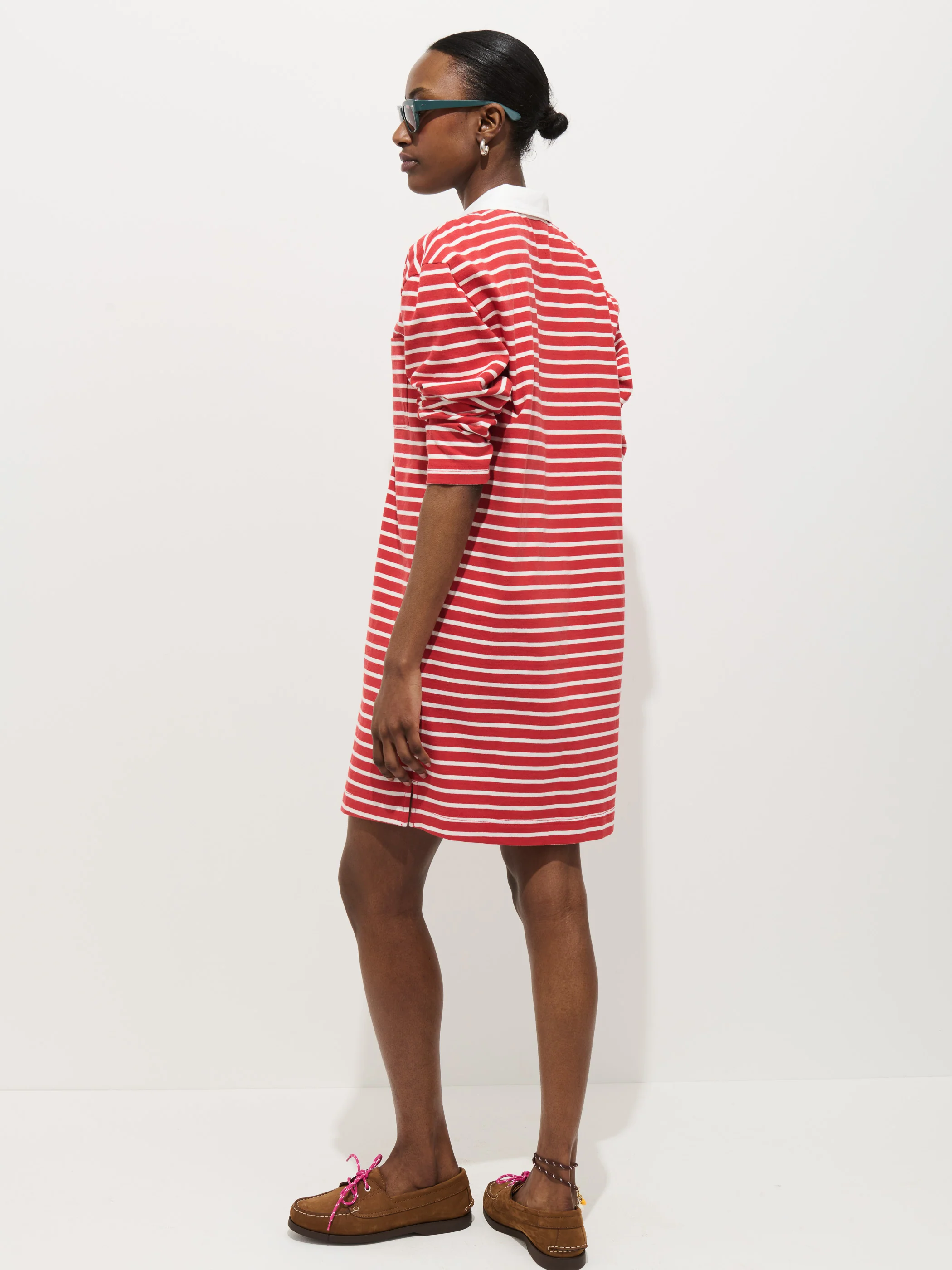 Lizzy Rugby Stripe Dress In Cotton Jersey - Image 5