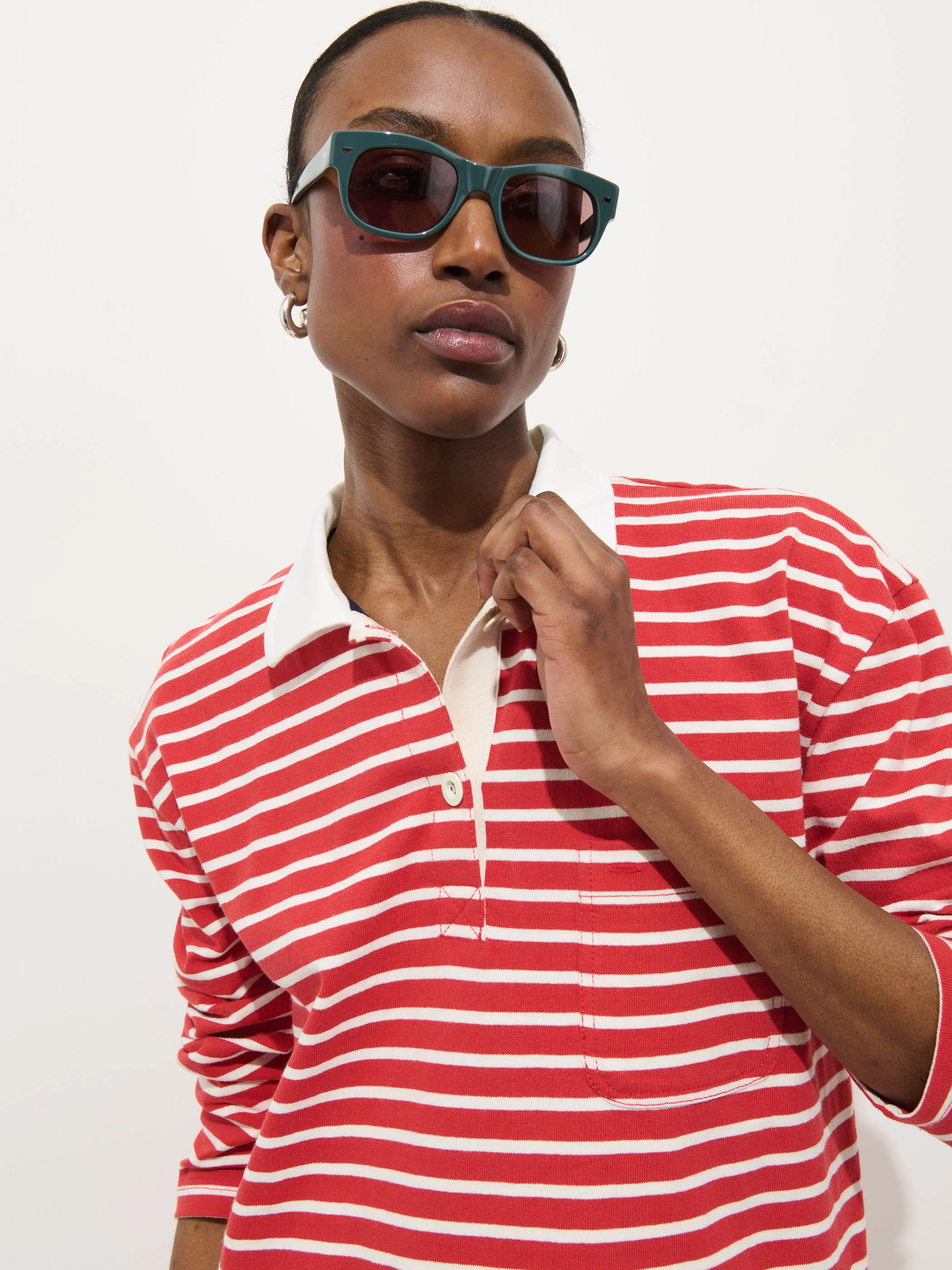 Lizzy Rugby Stripe Dress In Cotton Jersey - Image 7