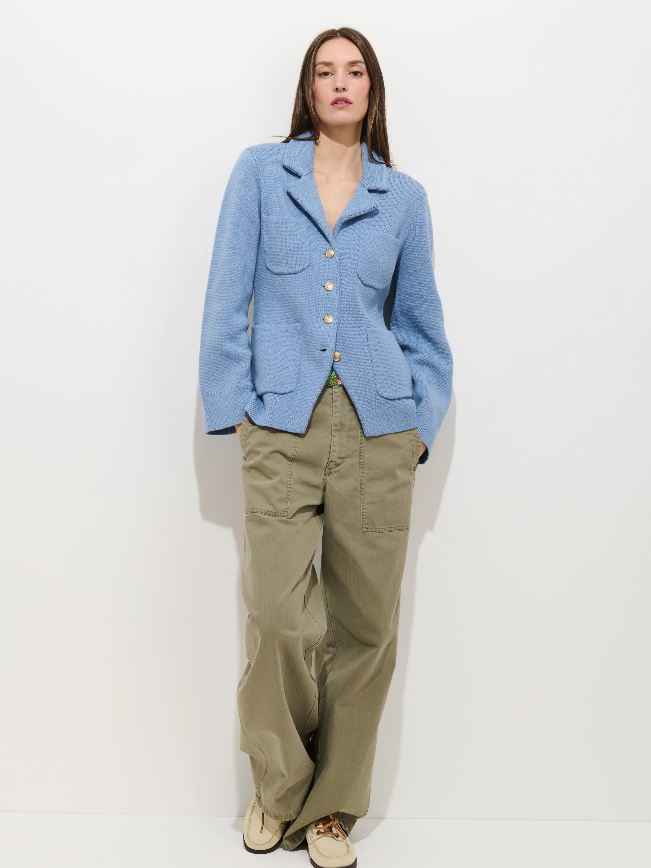 London Sweater Jacket In Cotton Cashmere - Image 3