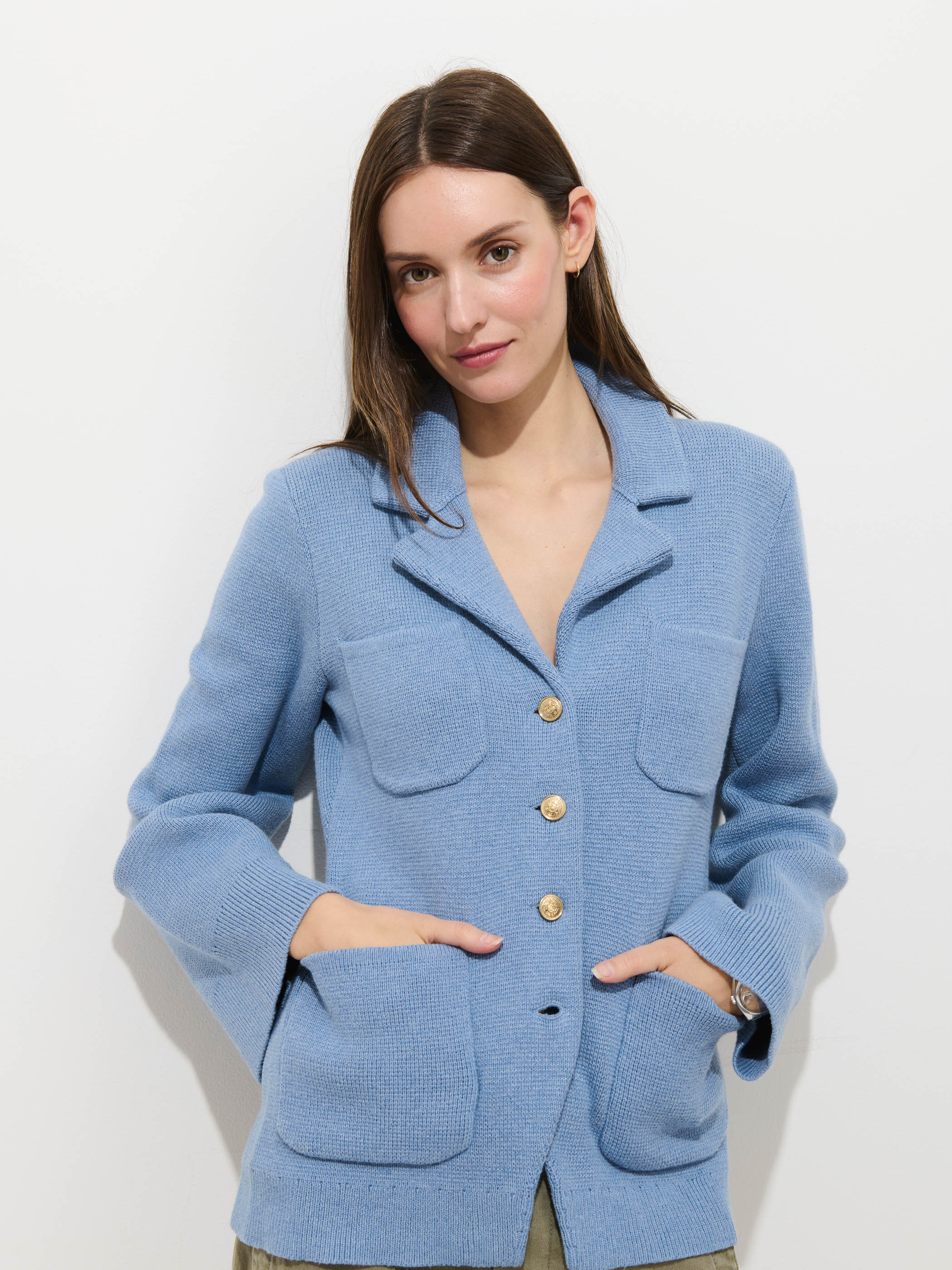 London Sweater Jacket In Cotton Cashmere - Image 4