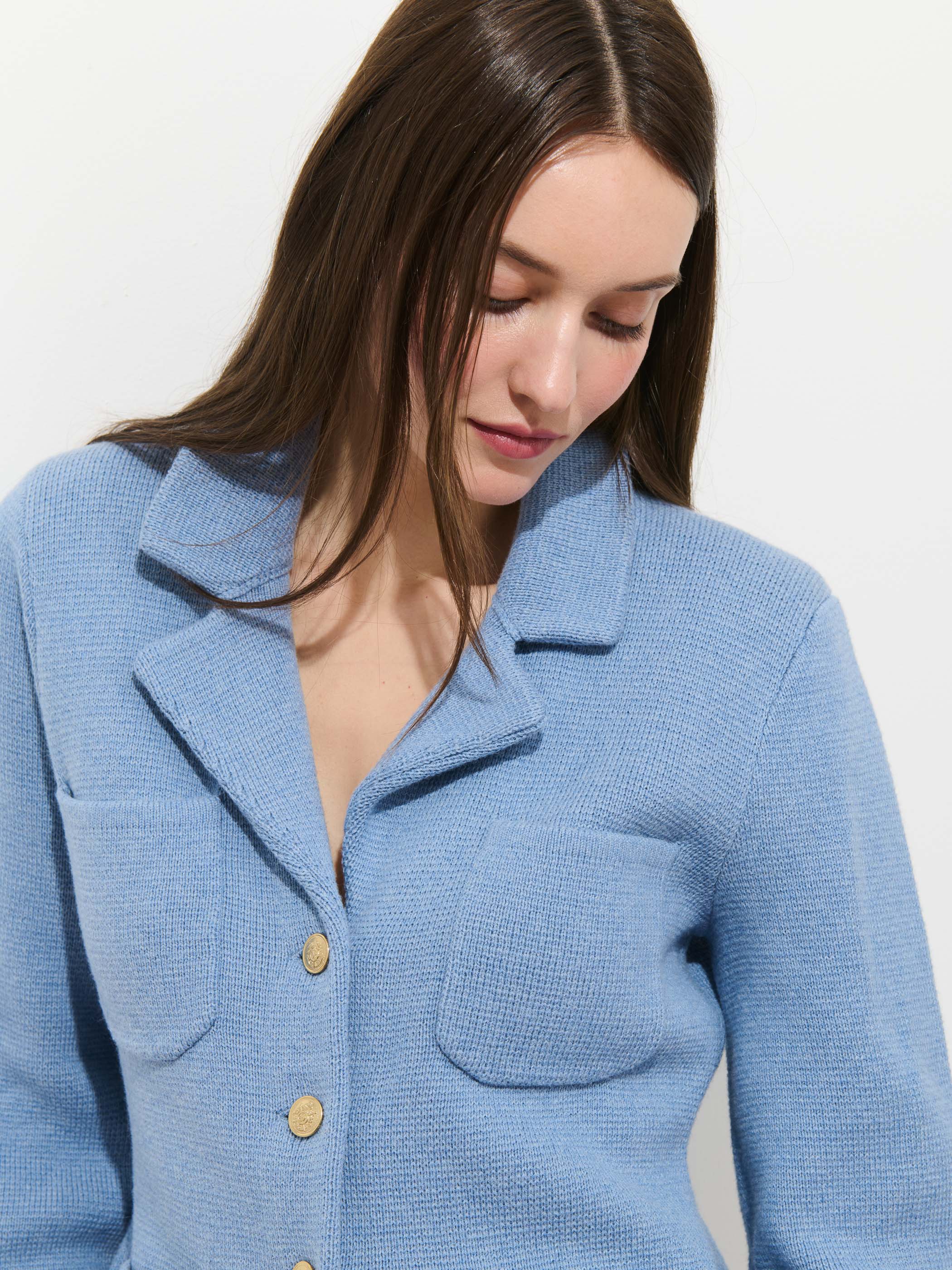 London Sweater Jacket In Cotton Cashmere - Image 6