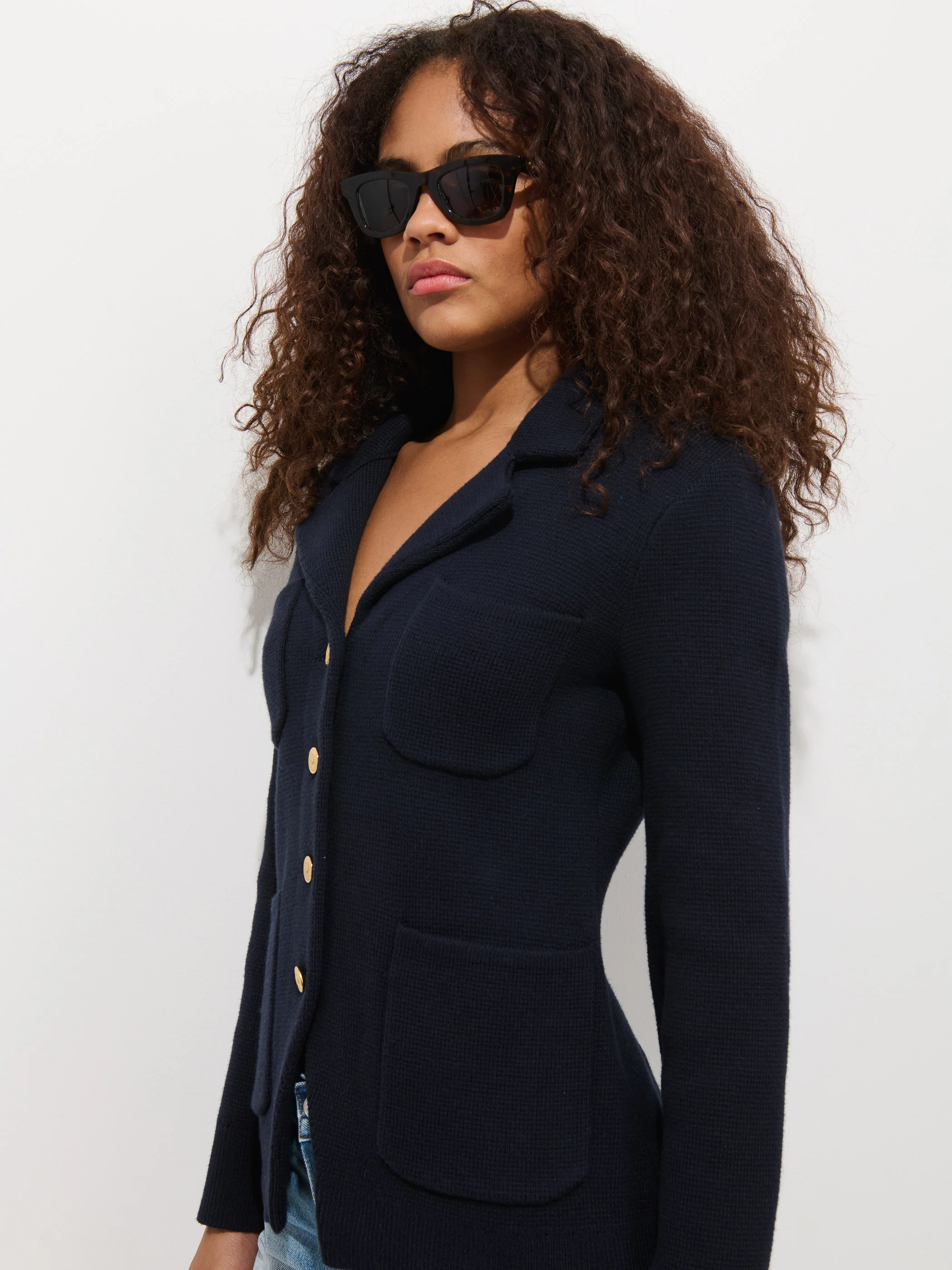 London Sweater Jacket In Cotton Cashmere - Image 4