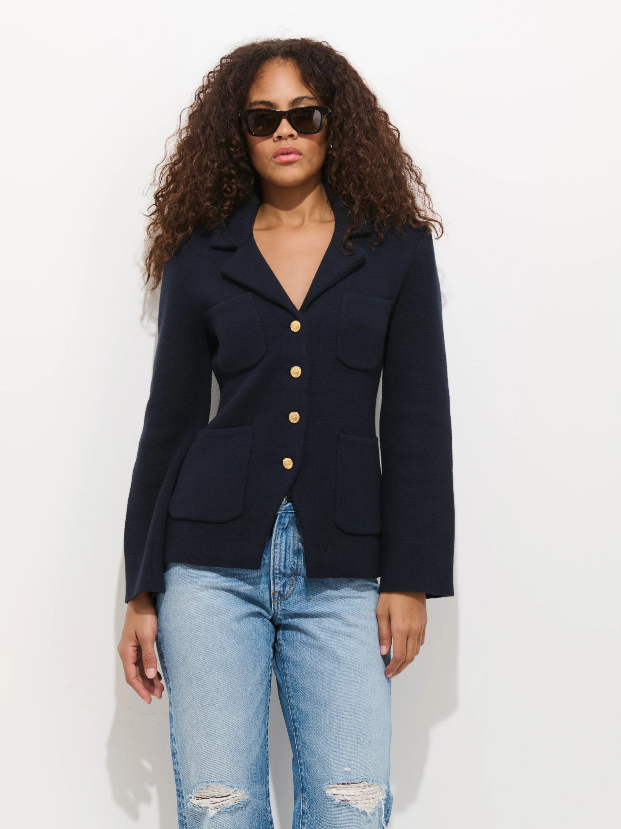 London Sweater Jacket In Cotton Cashmere - Image 5