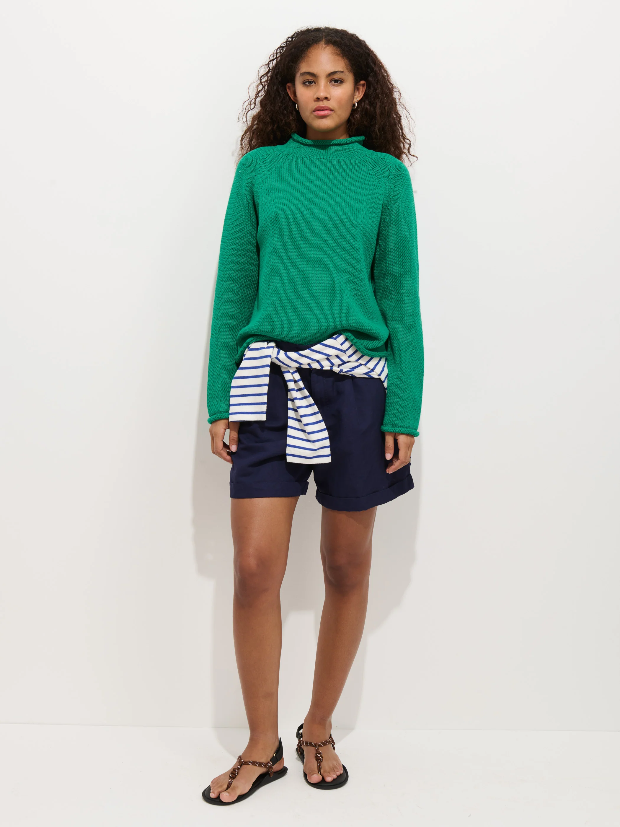 Lucie Short In Linen Cotton - Image 3