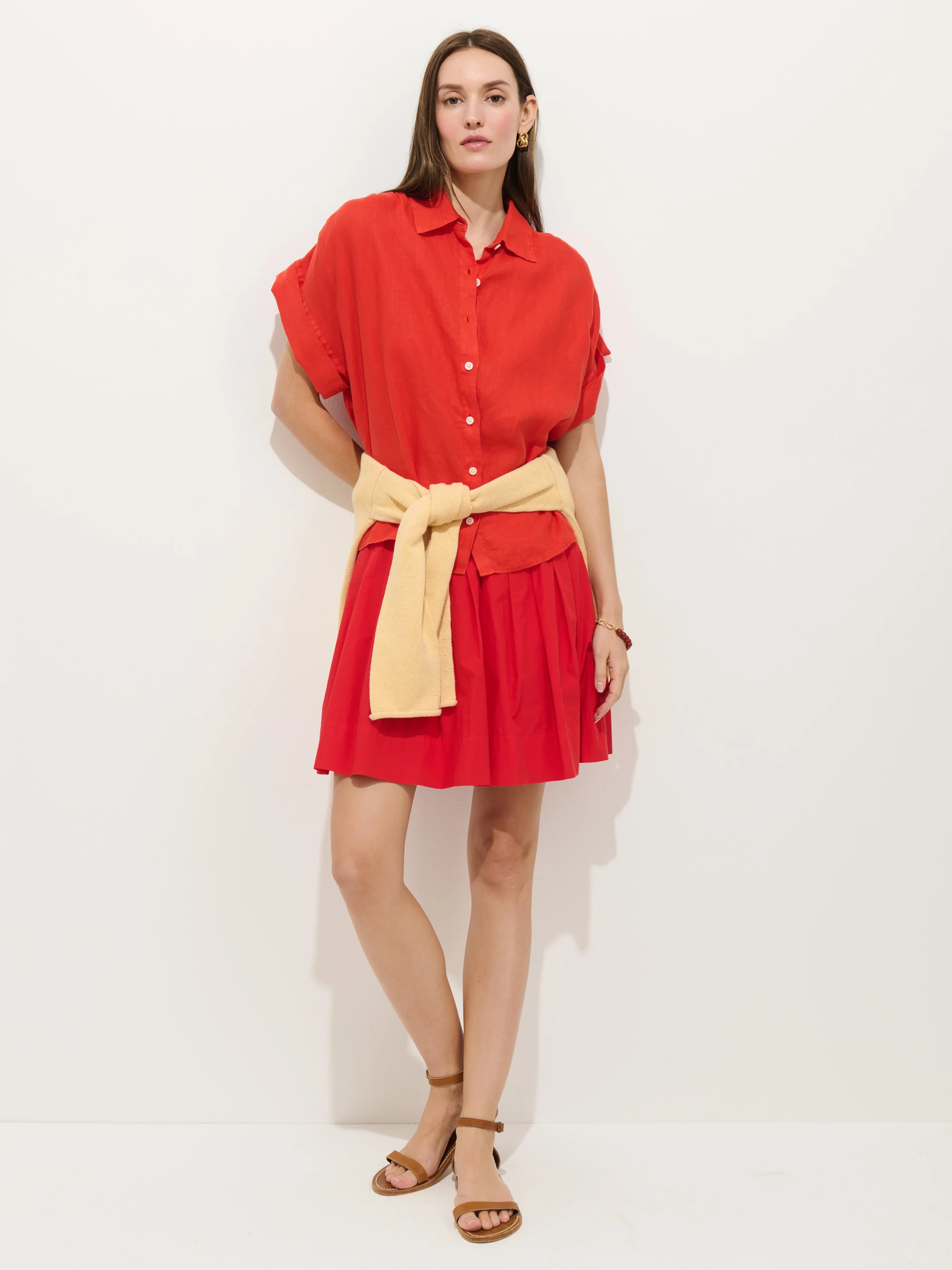 Maddie Blouse In Linen - Image 3