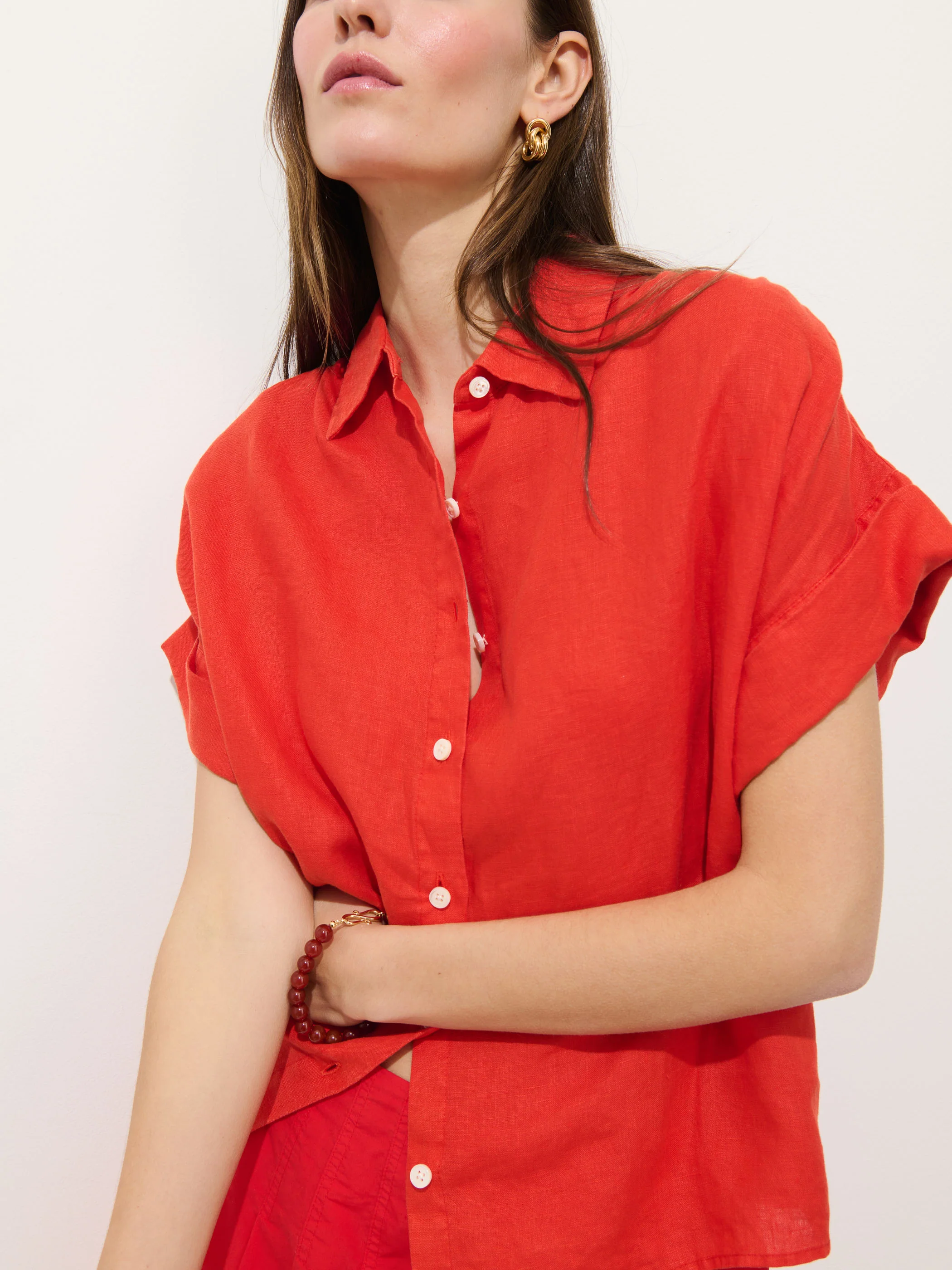 Maddie Blouse In Linen - Image 5