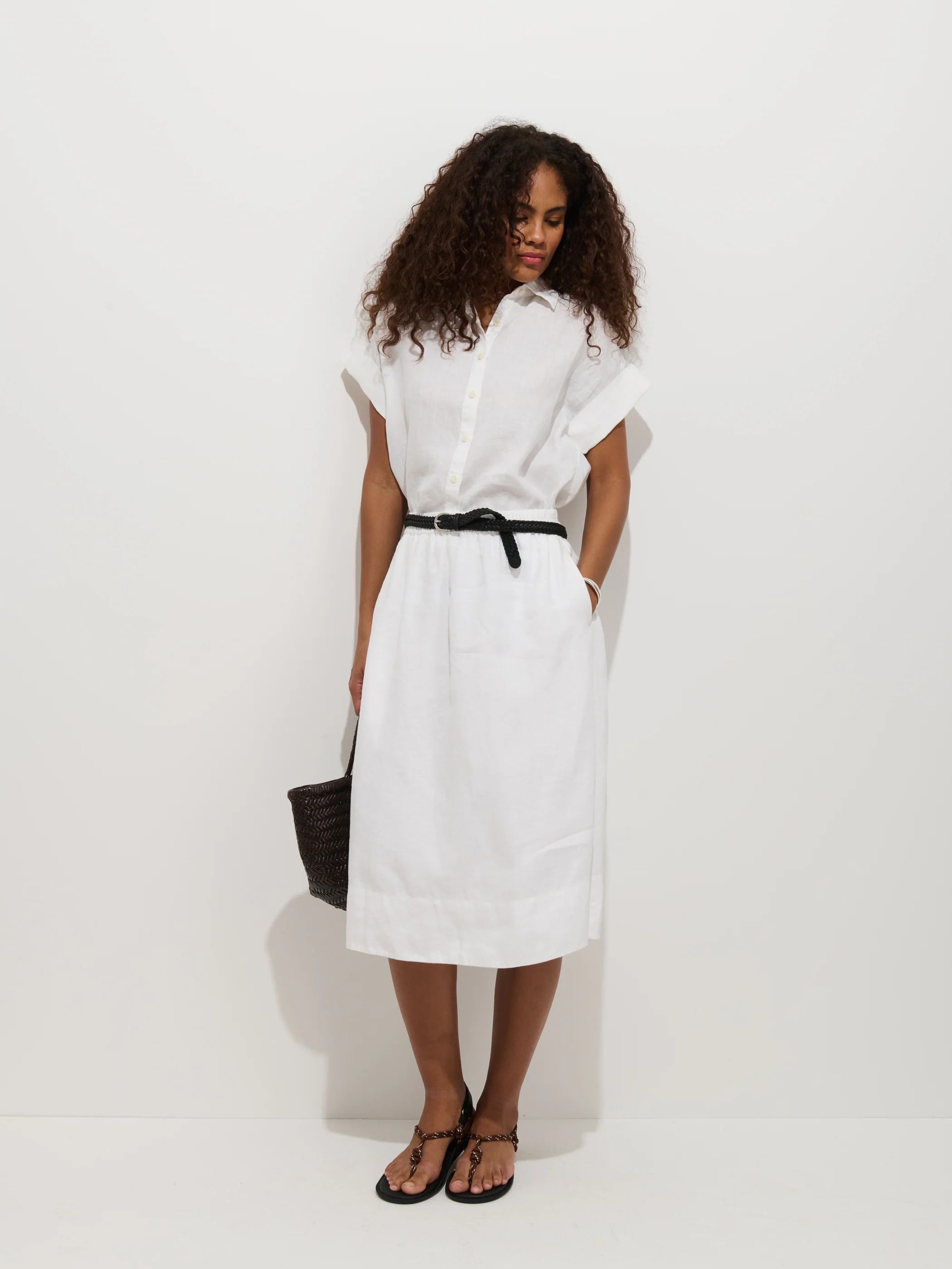 Maddie Blouse In Linen - Image 4