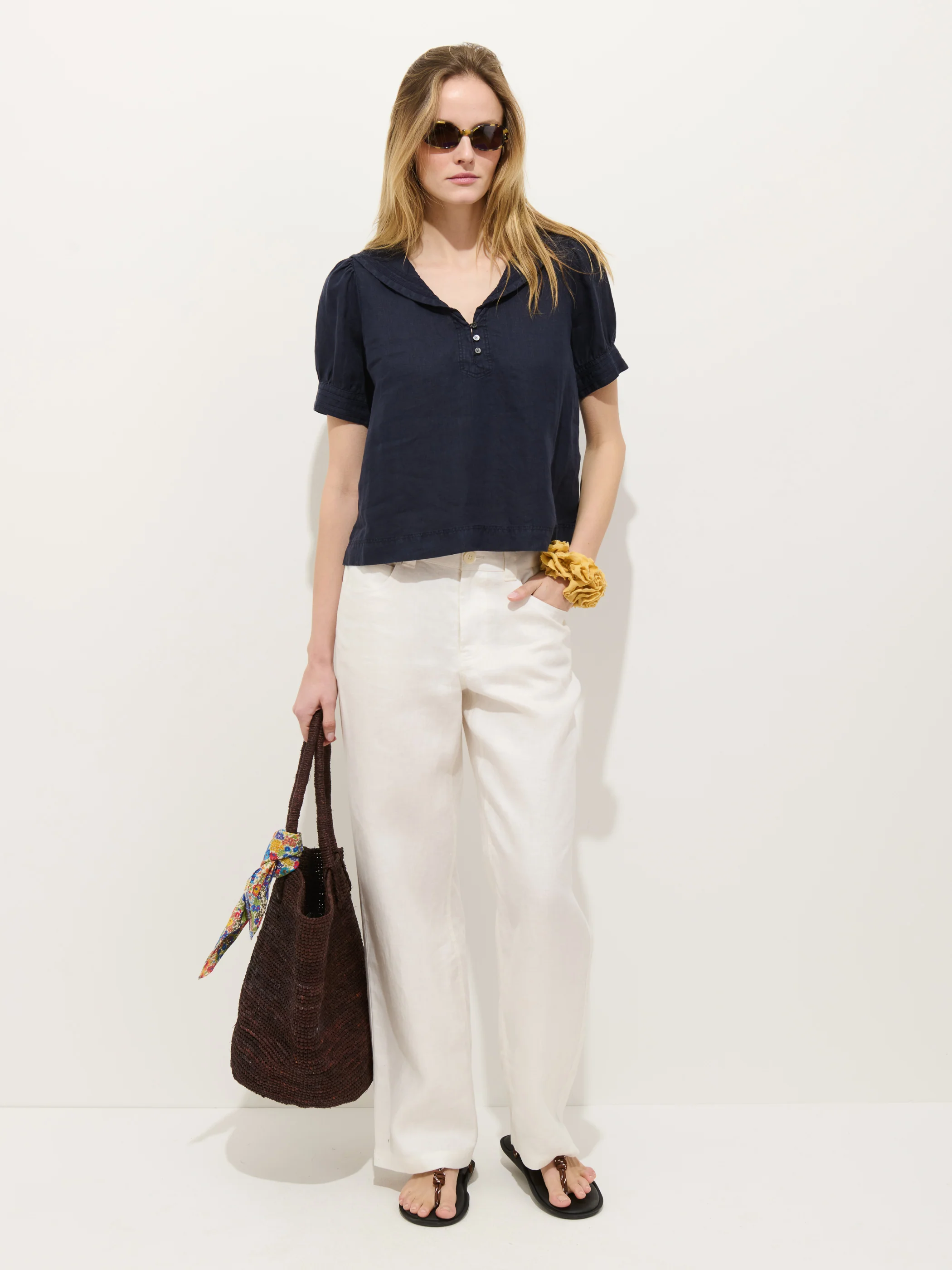 Madeleine Shirt In Linen - Image 3