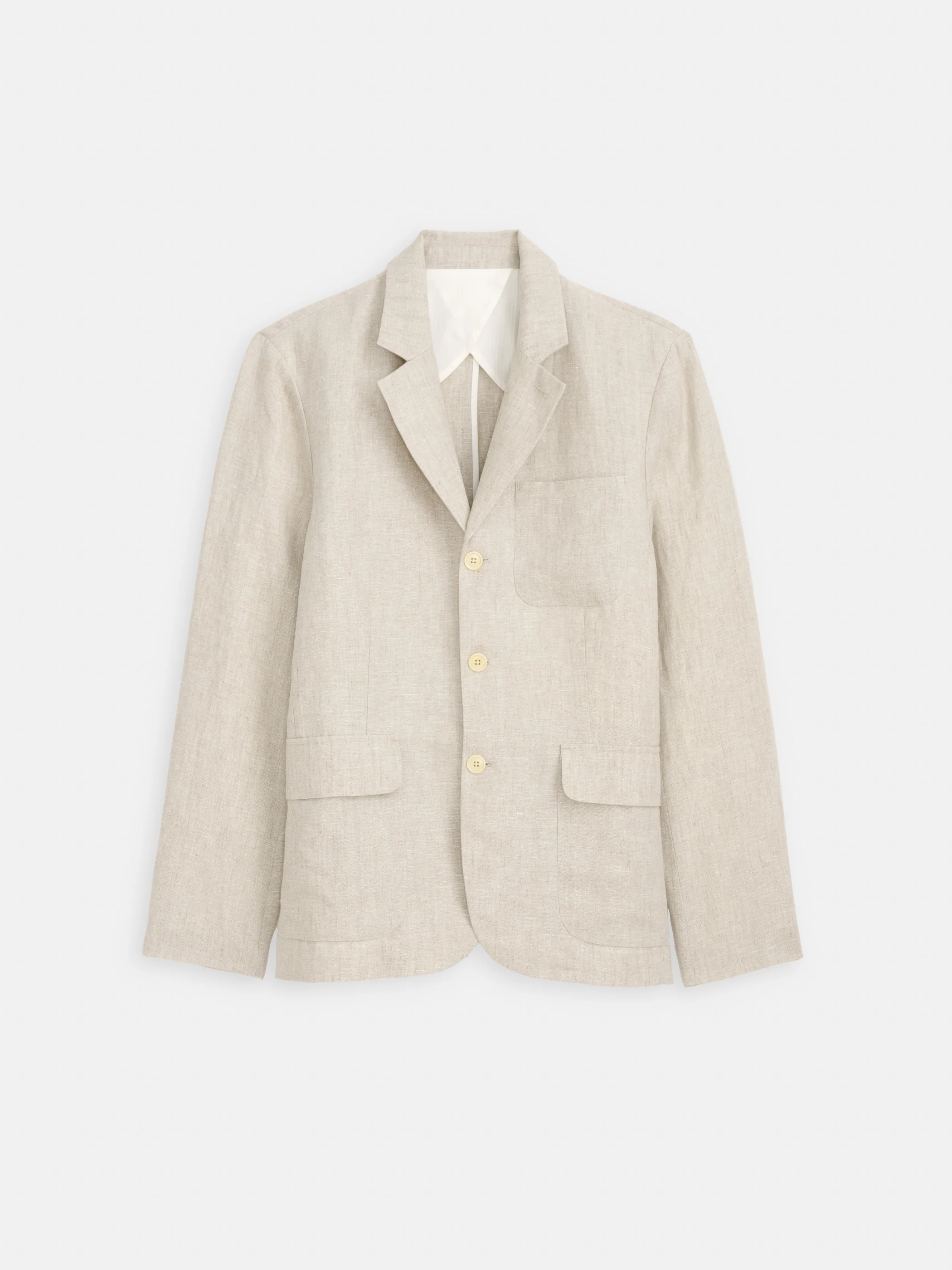 Mercer Linen Jacket In Flax - Image 2