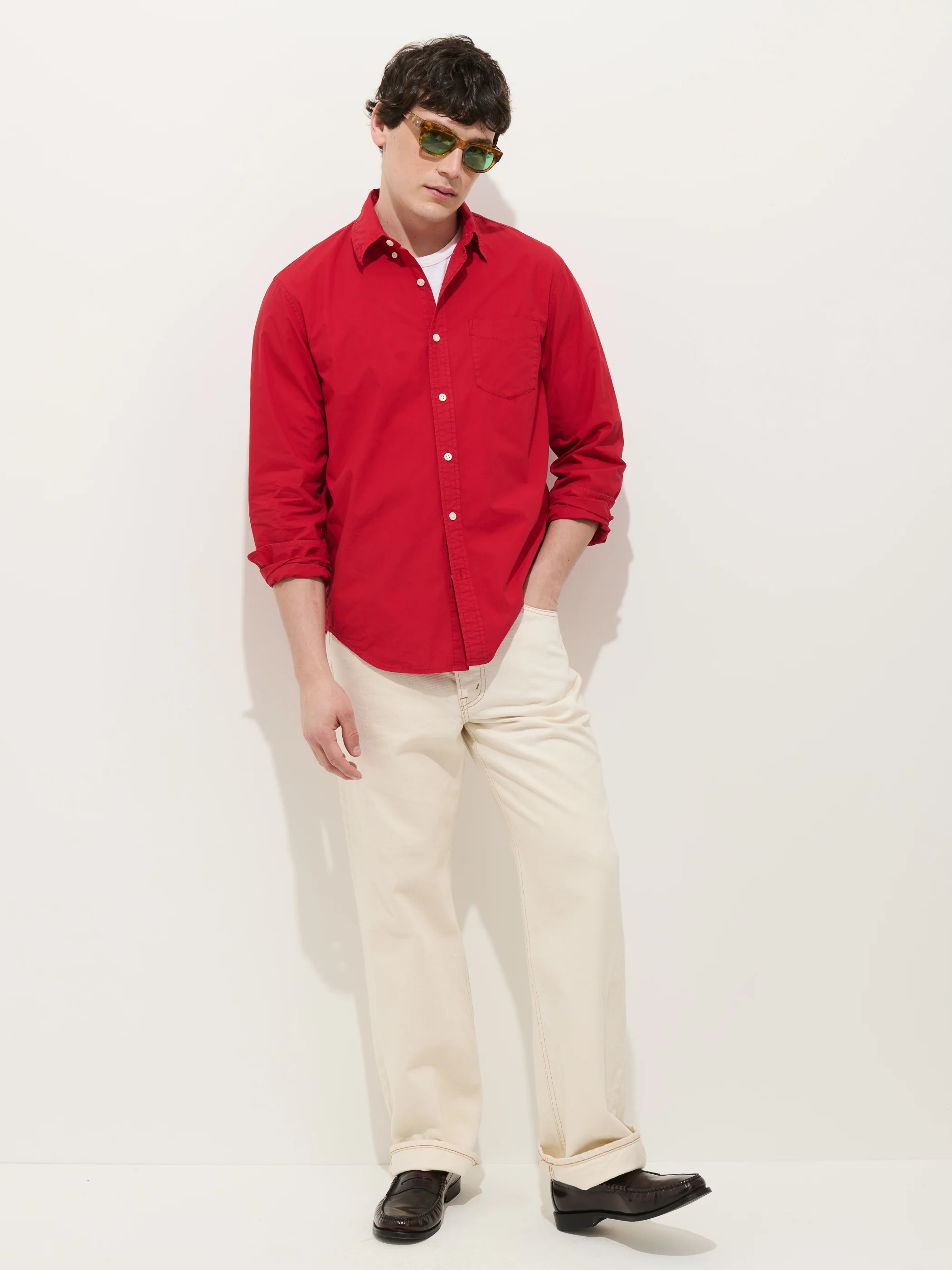Mill Shirt In Cotton Poplin - Image 3