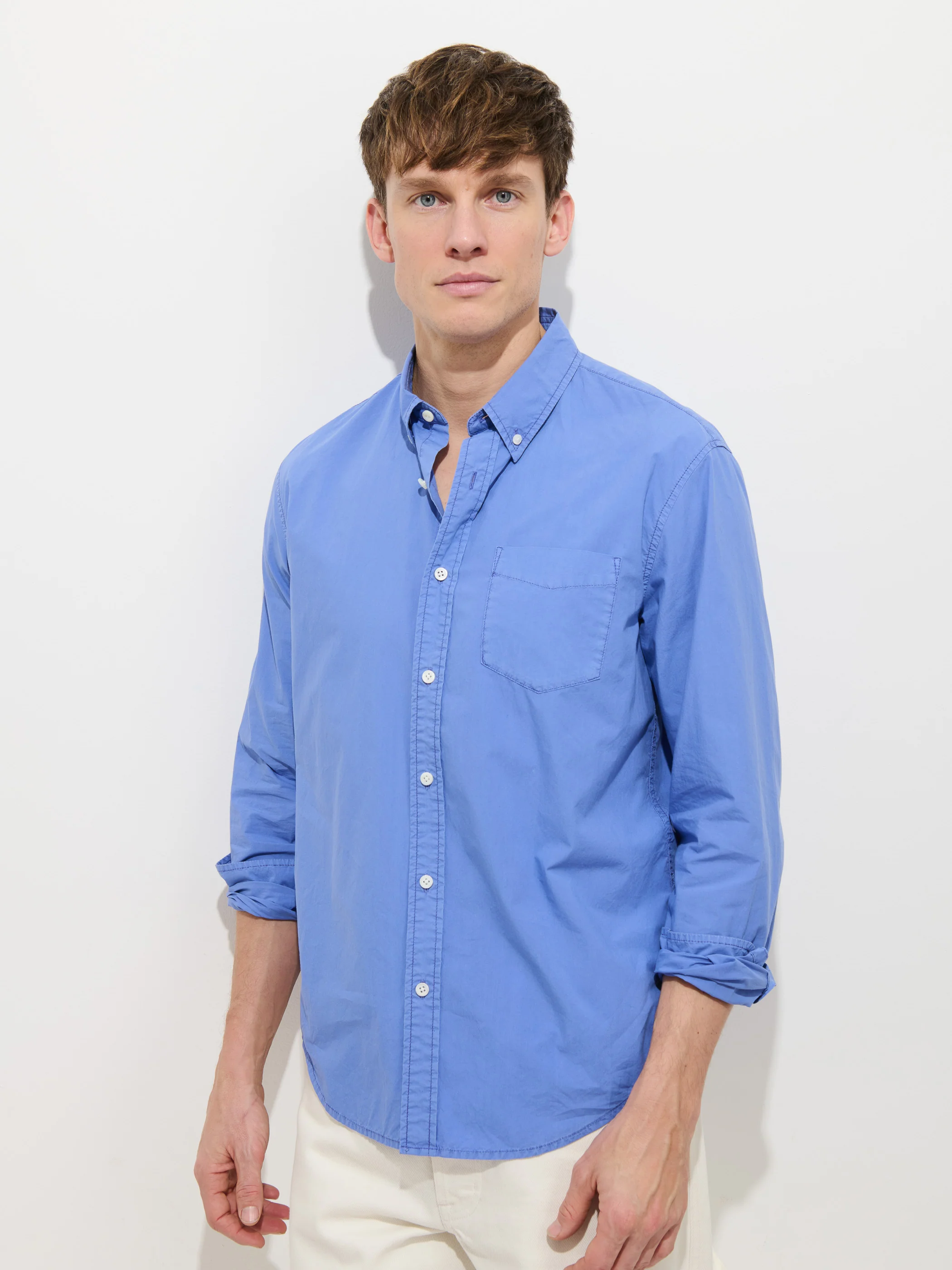 Mill Shirt In Cotton Poplin - Image 9