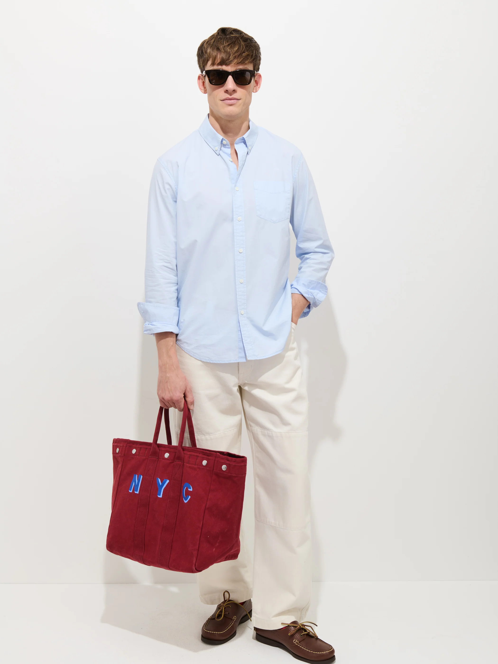 Mill Shirt In Cotton Poplin - Image 4