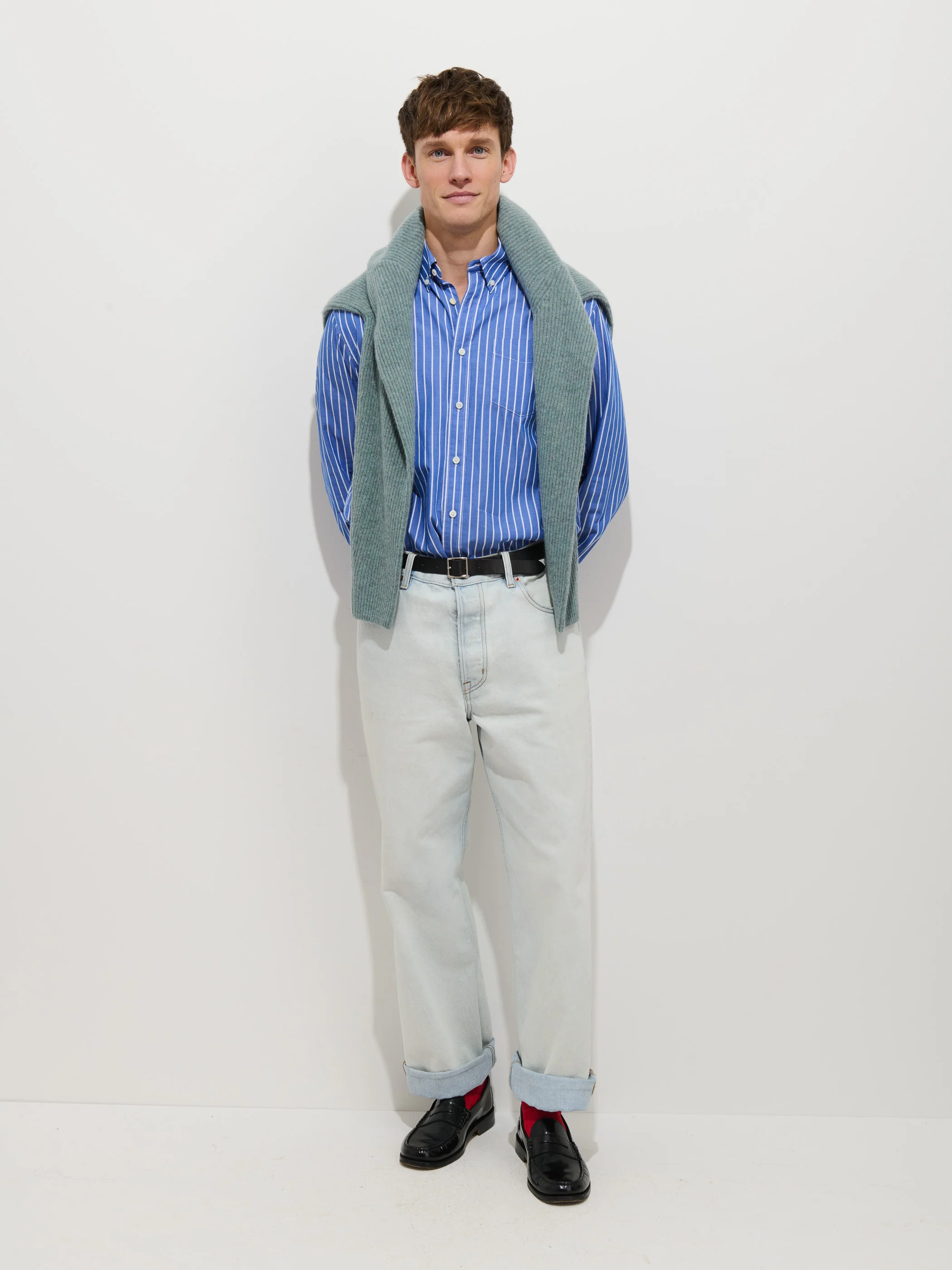 Mill Shirt In Thin Stripe - Image 3