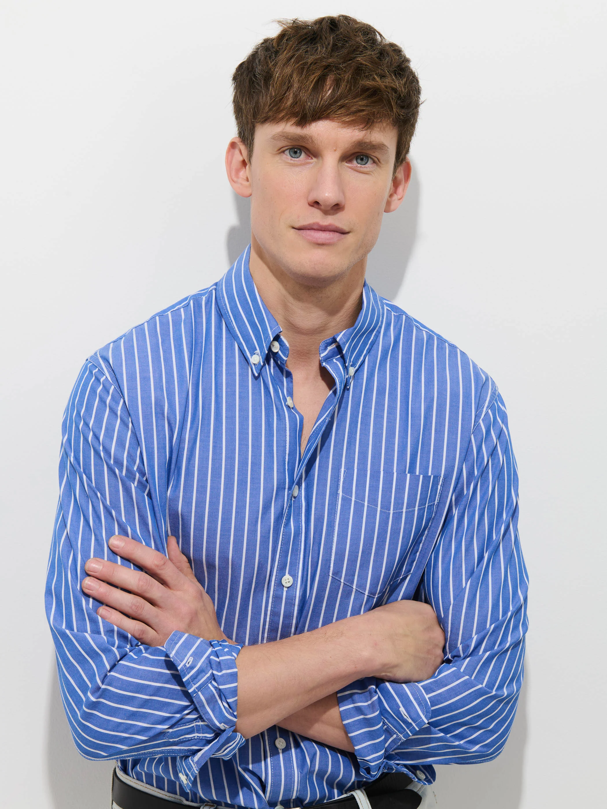 Mill Shirt In Thin Stripe - Image 5