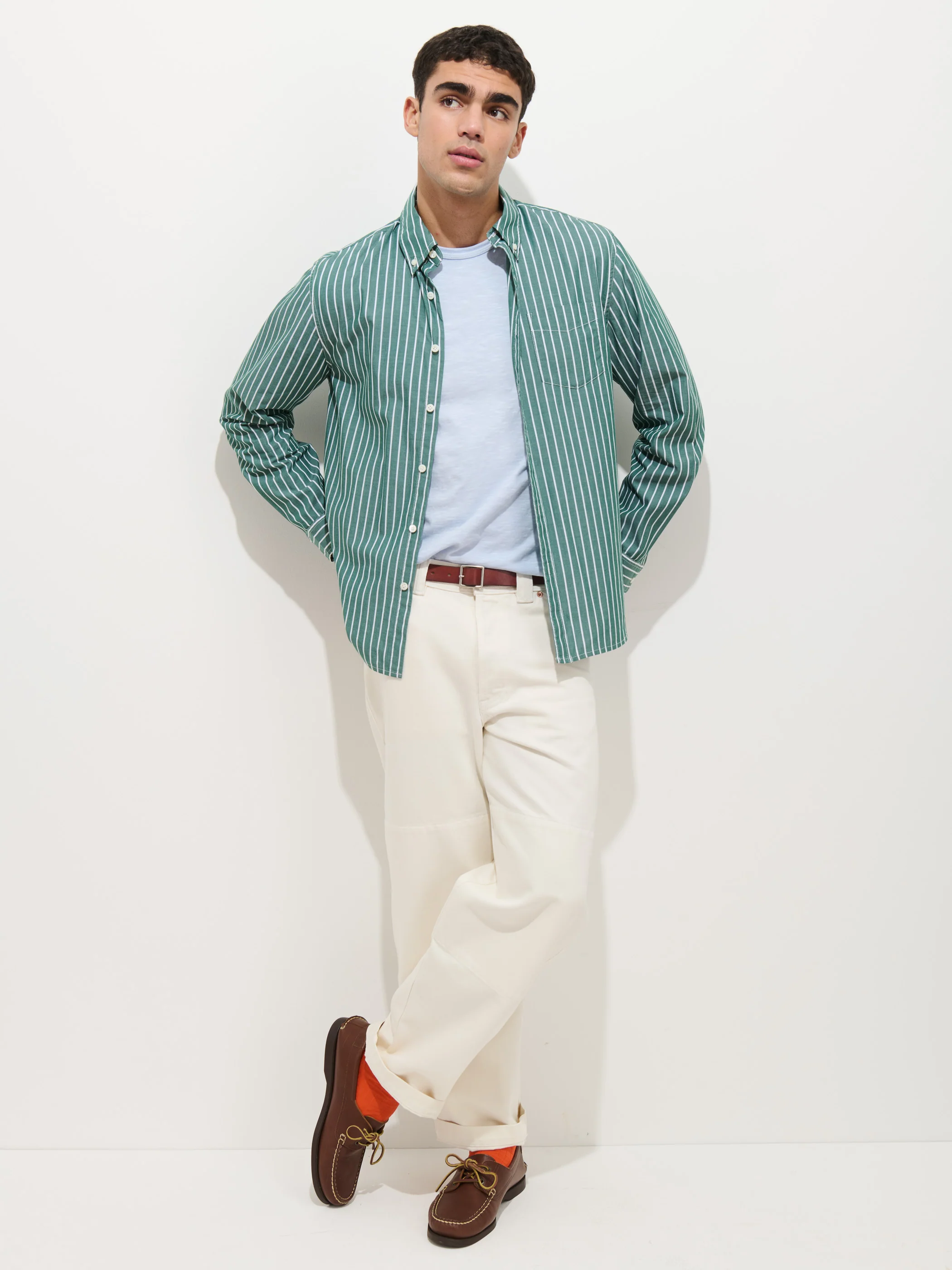 Mill Shirt In Thin Stripe - Image 3