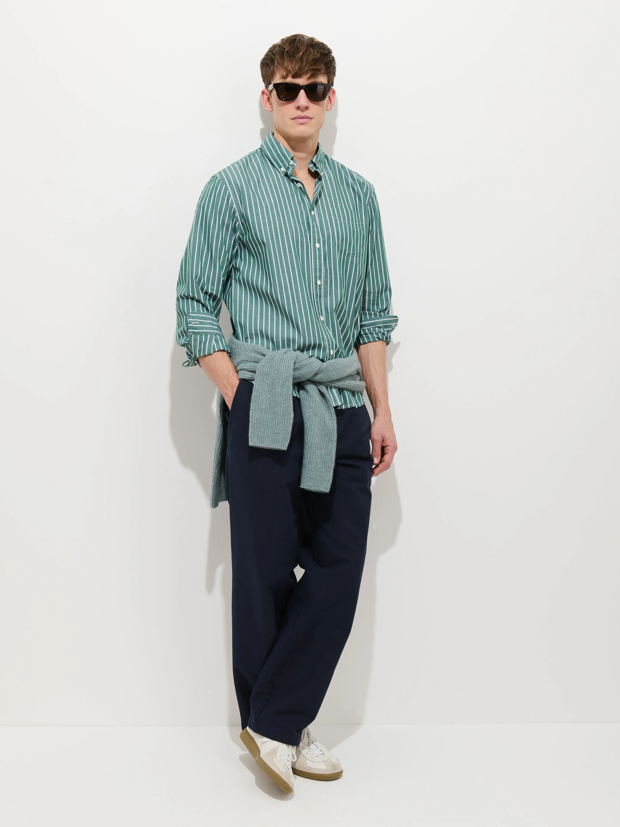 Mill Shirt In Thin Stripe - Image 5