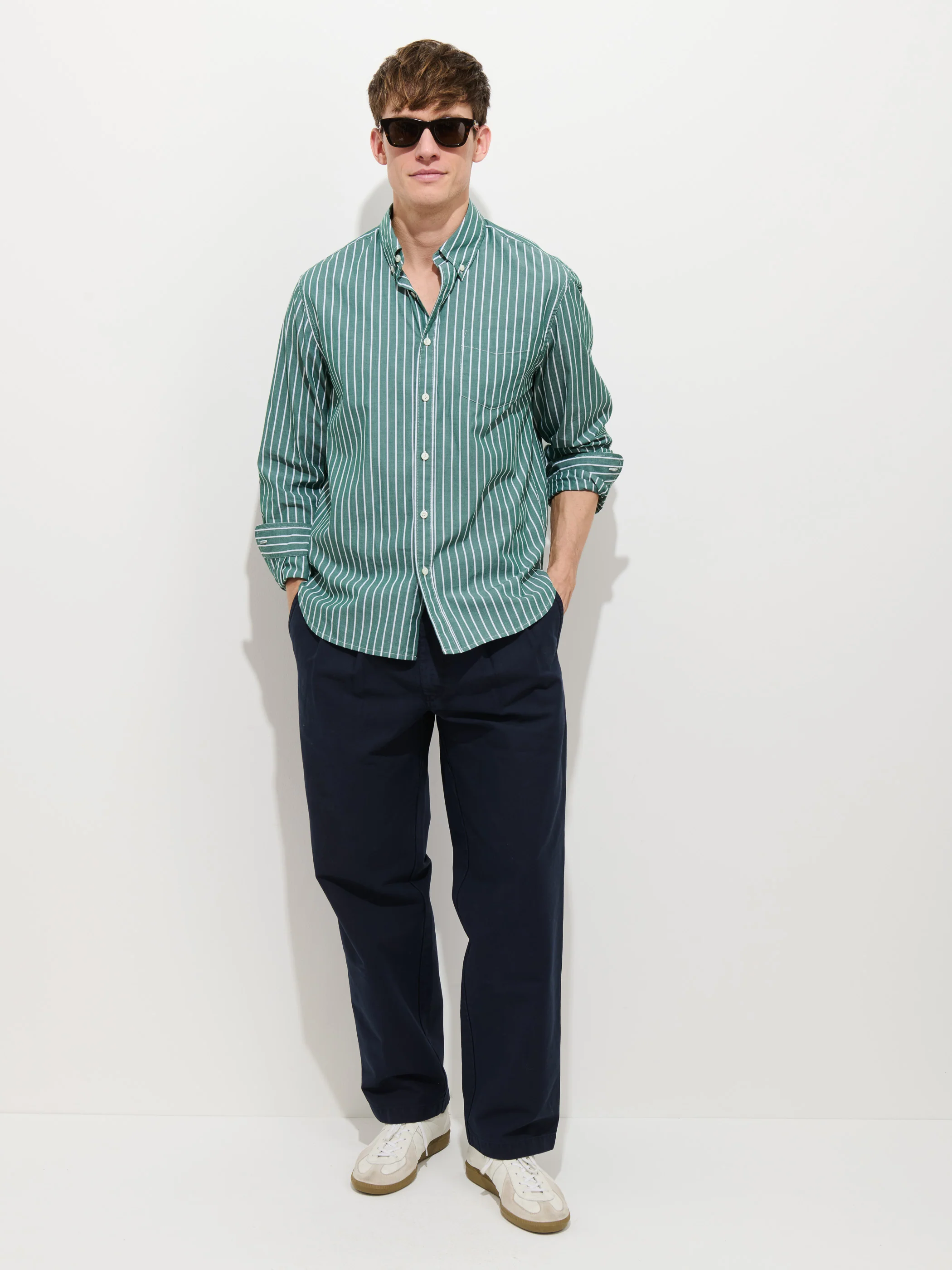 Mill Shirt In Thin Stripe - Image 6