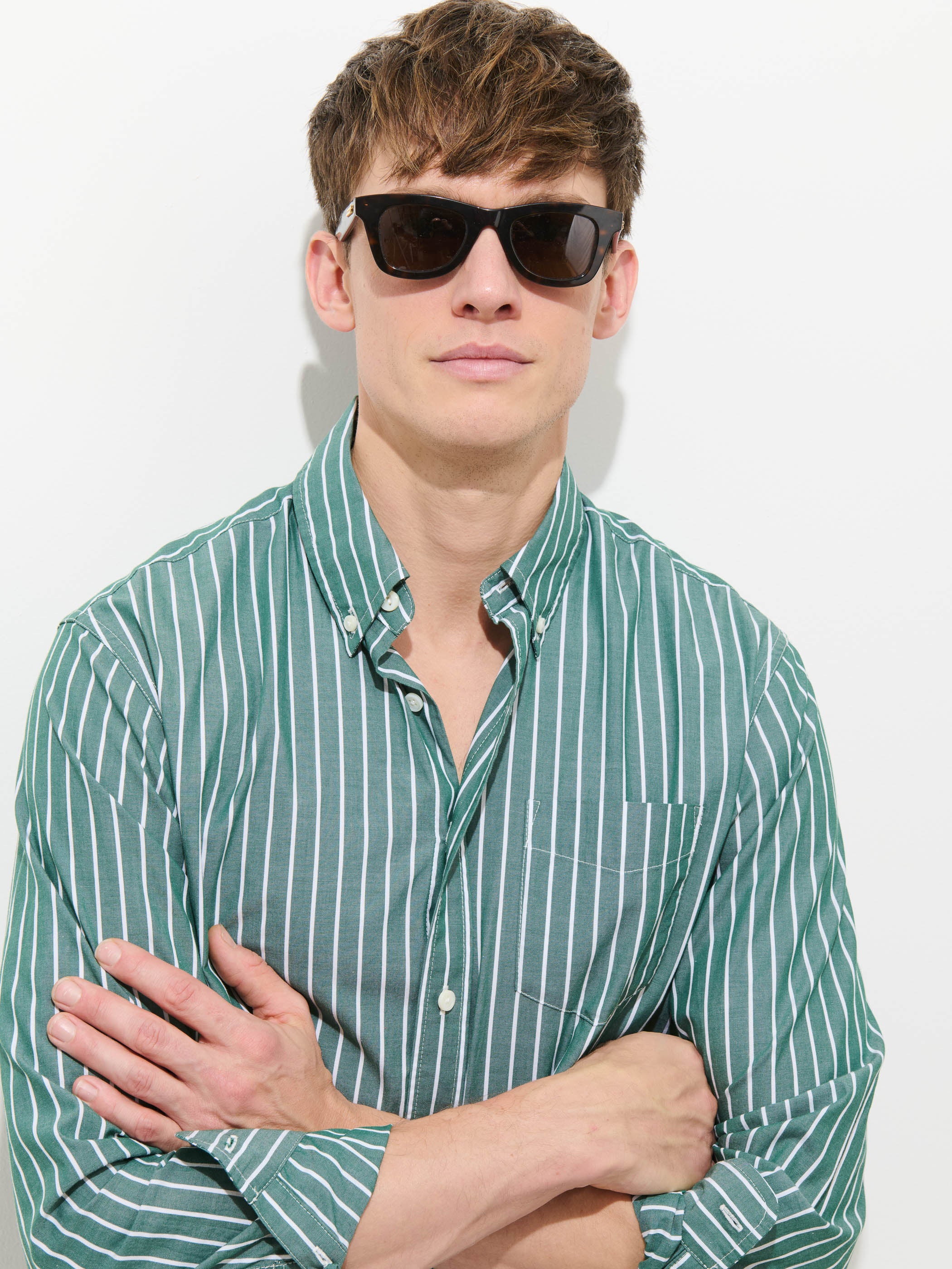 Mill Shirt In Thin Stripe - Image 8