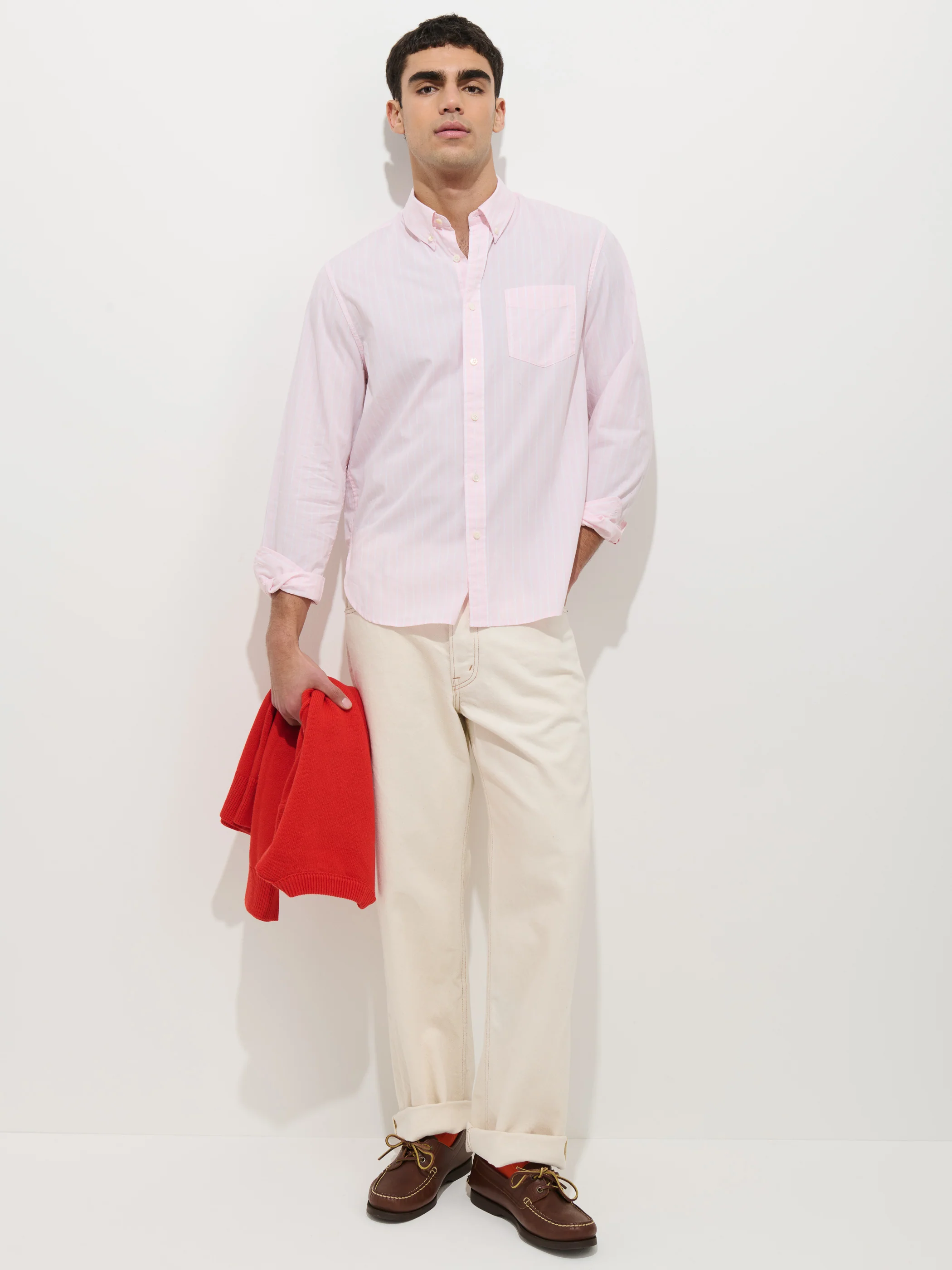 Mill Shirt In Thin Stripe - Image 3