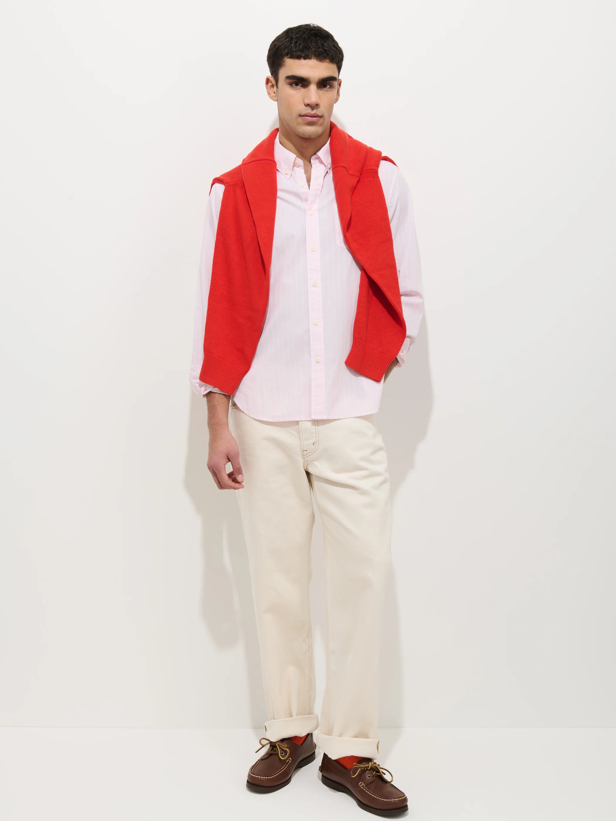Mill Shirt In Thin Stripe - Image 5