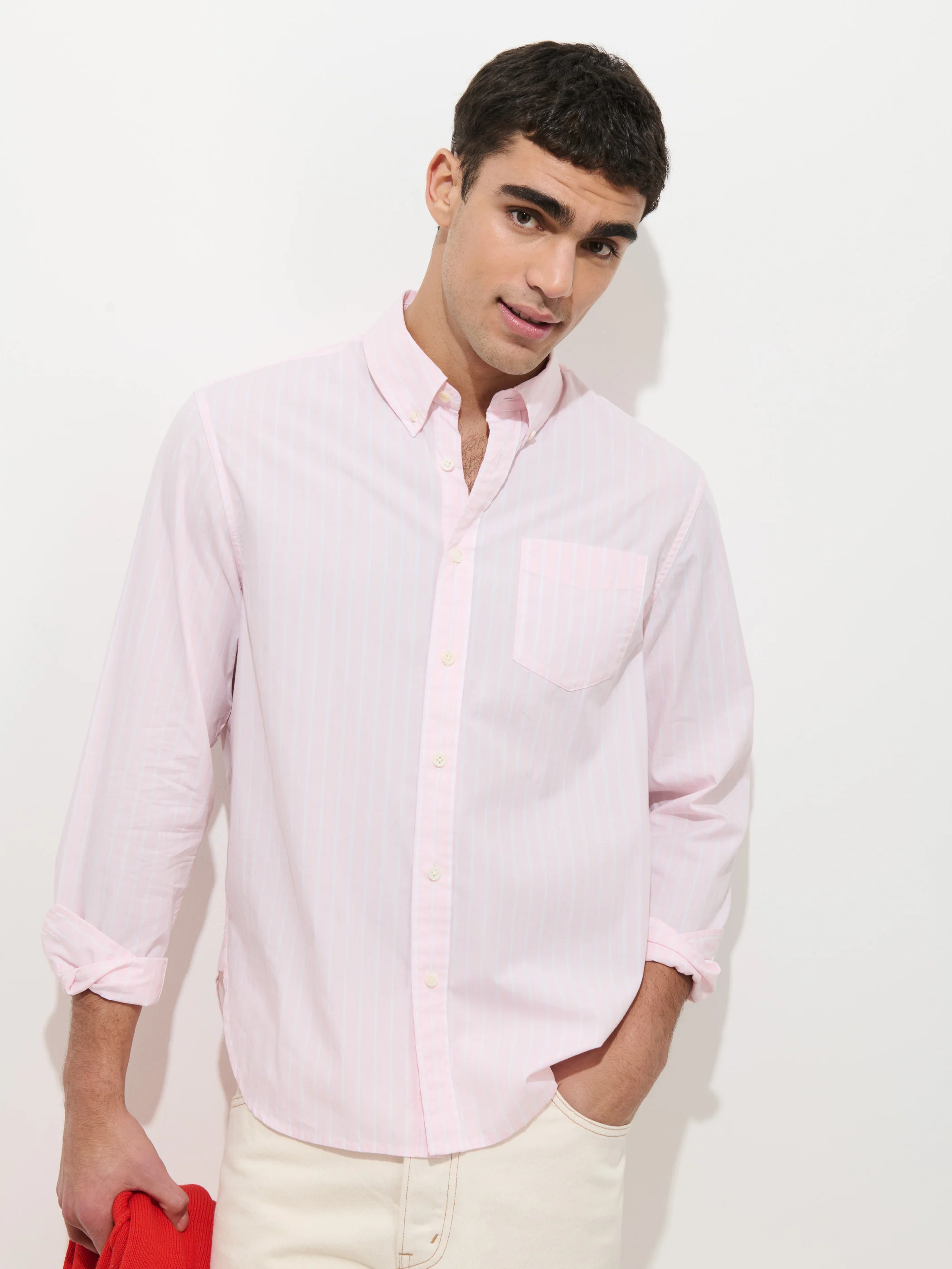 Mill Shirt In Thin Stripe - Image 6