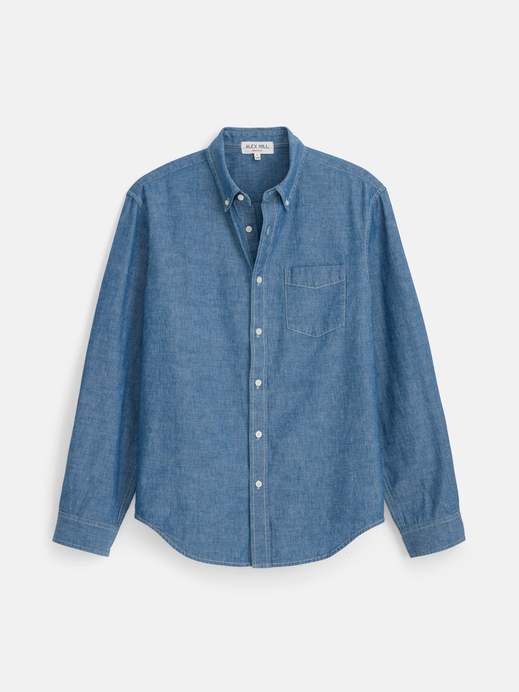 Mill Shirt in Washed Chambray - Image 2