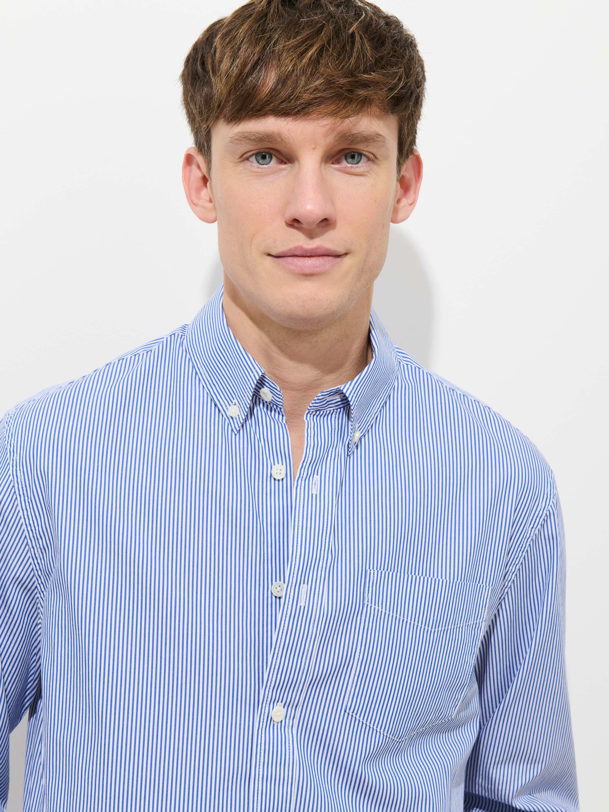Mill Striped Shirt In Cotton Poplin - Image 4