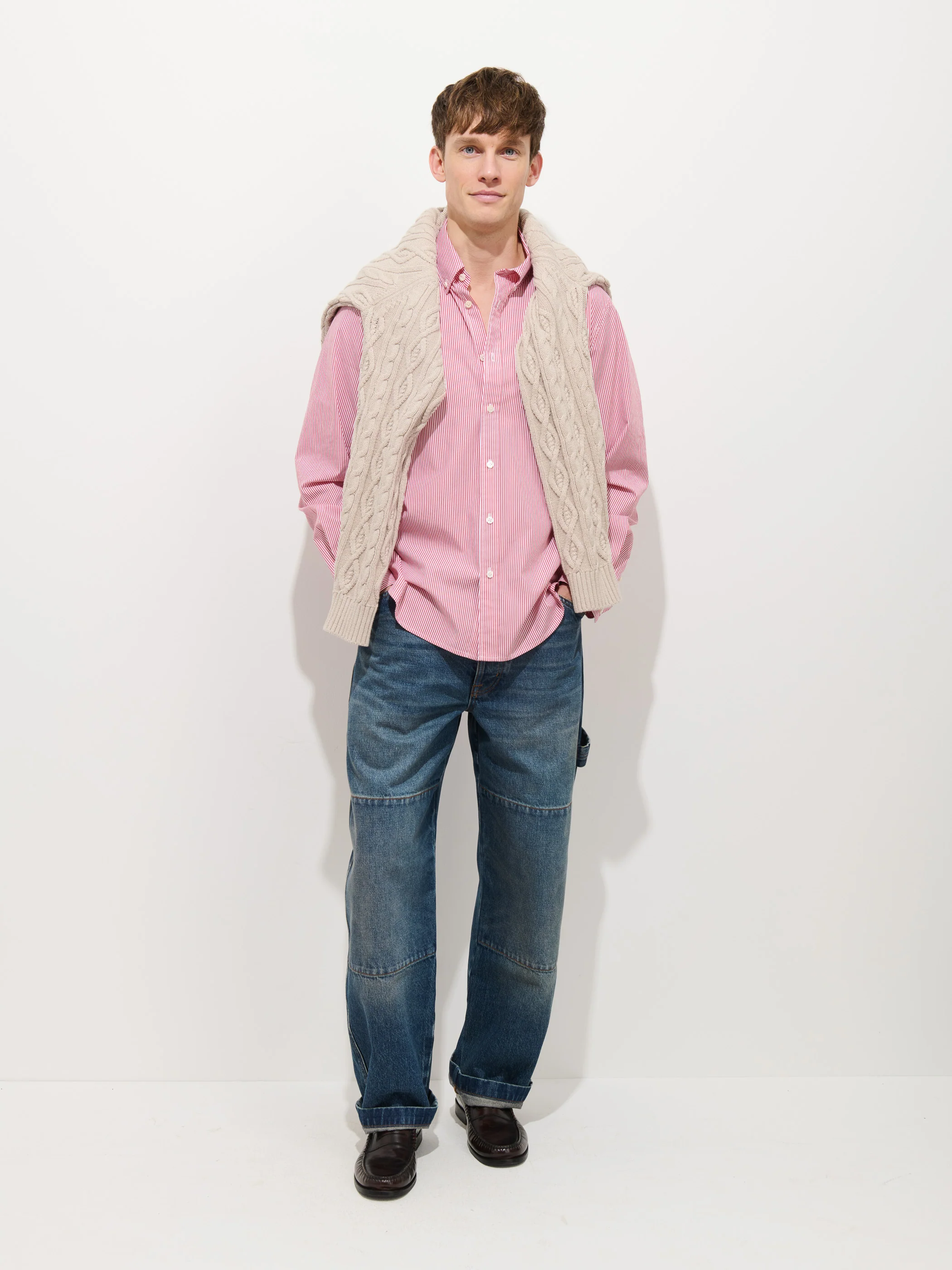 Mill Striped Shirt In Cotton Poplin - Image 4