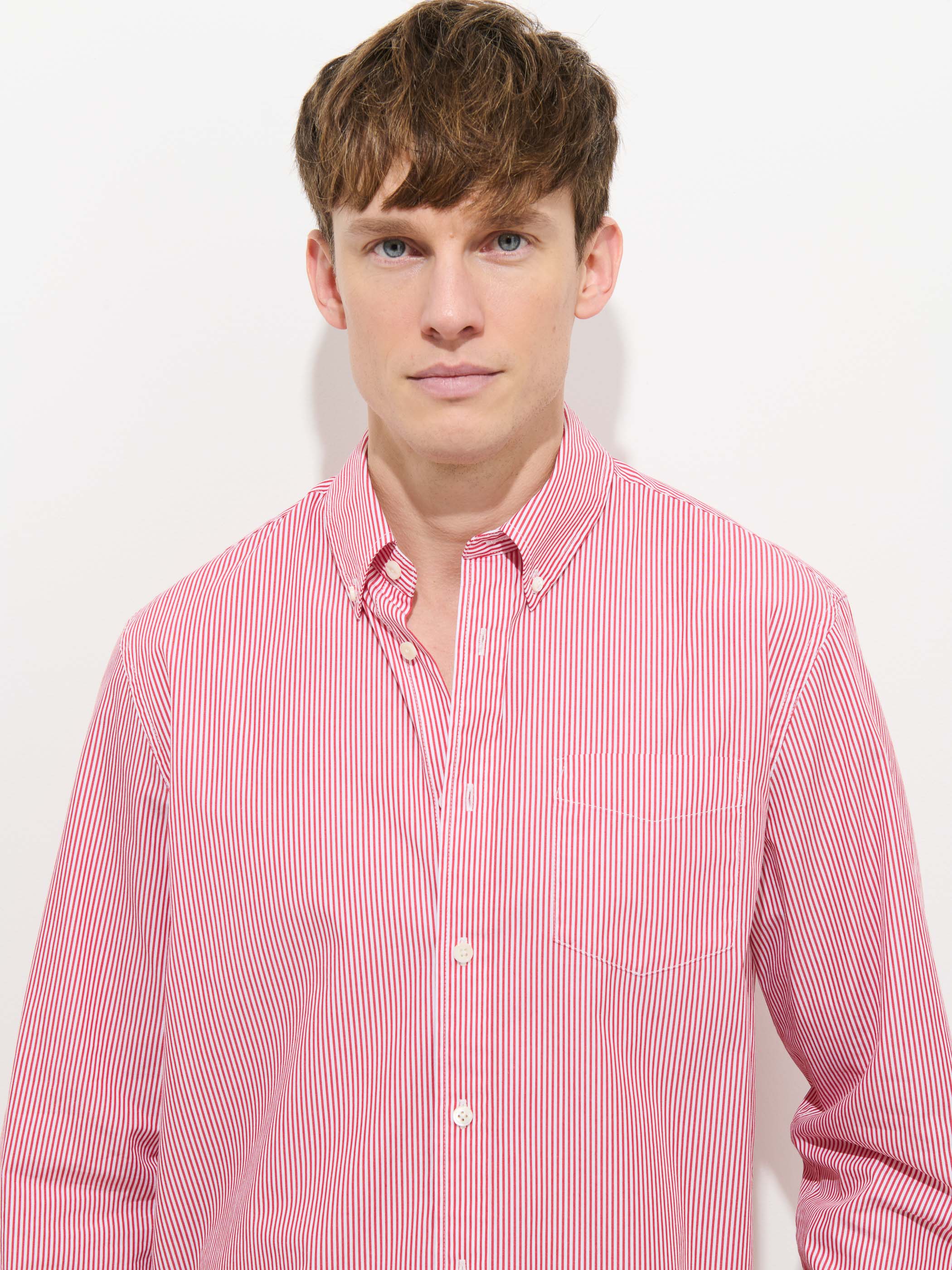 Mill Striped Shirt In Cotton Poplin - Image 5