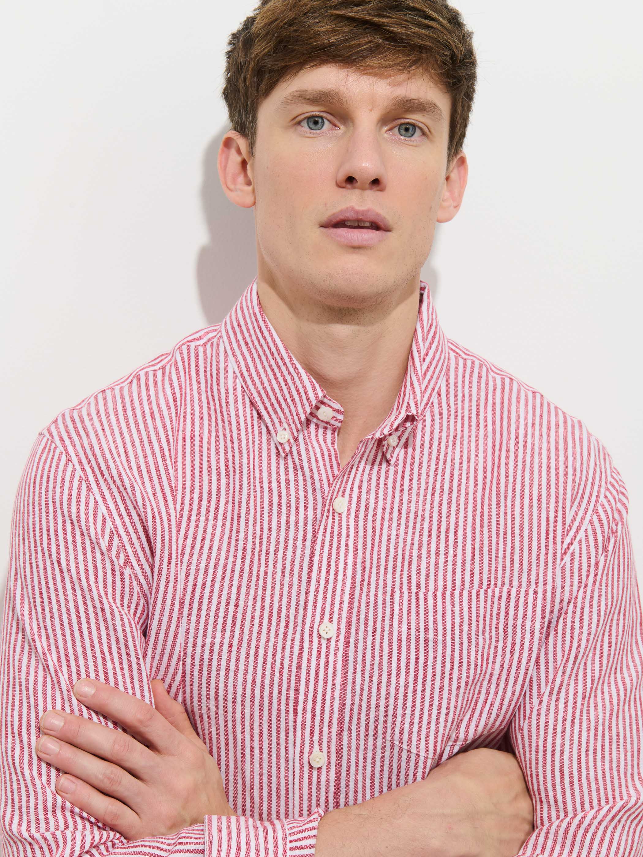 Mill Striped Shirt In Linen - Image 4