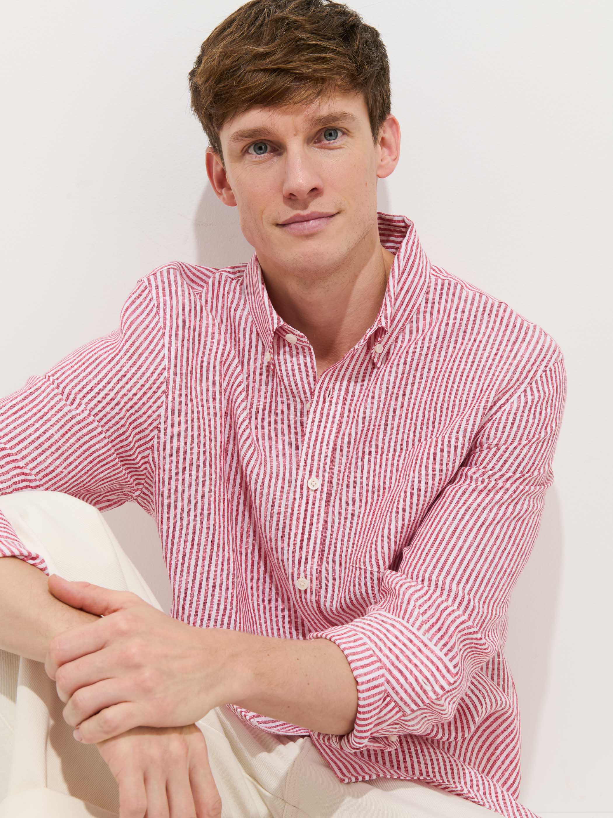 Mill Striped Shirt In Linen - Image 6