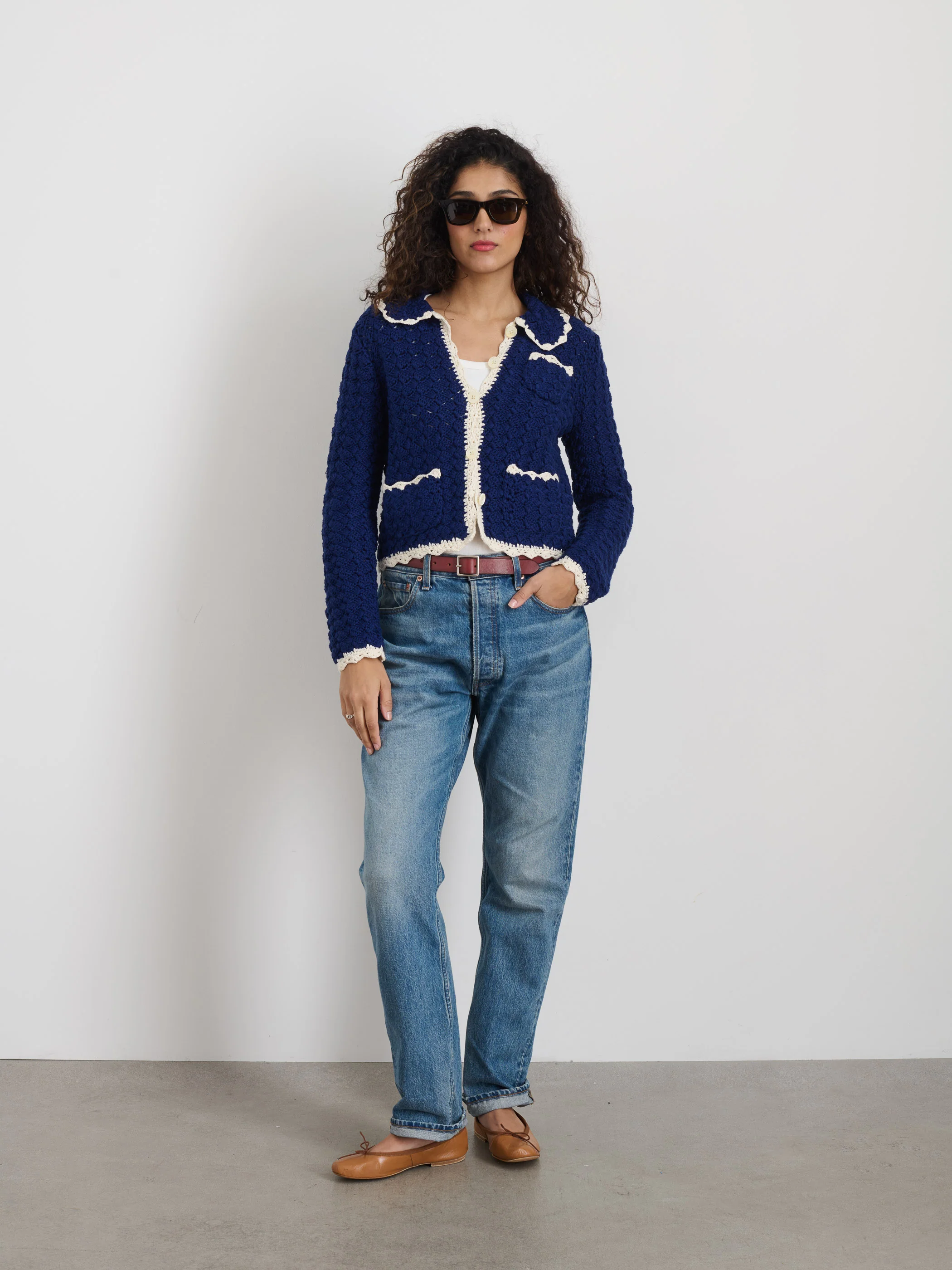 Molly Hand-Crochet Cardigan - Image 3