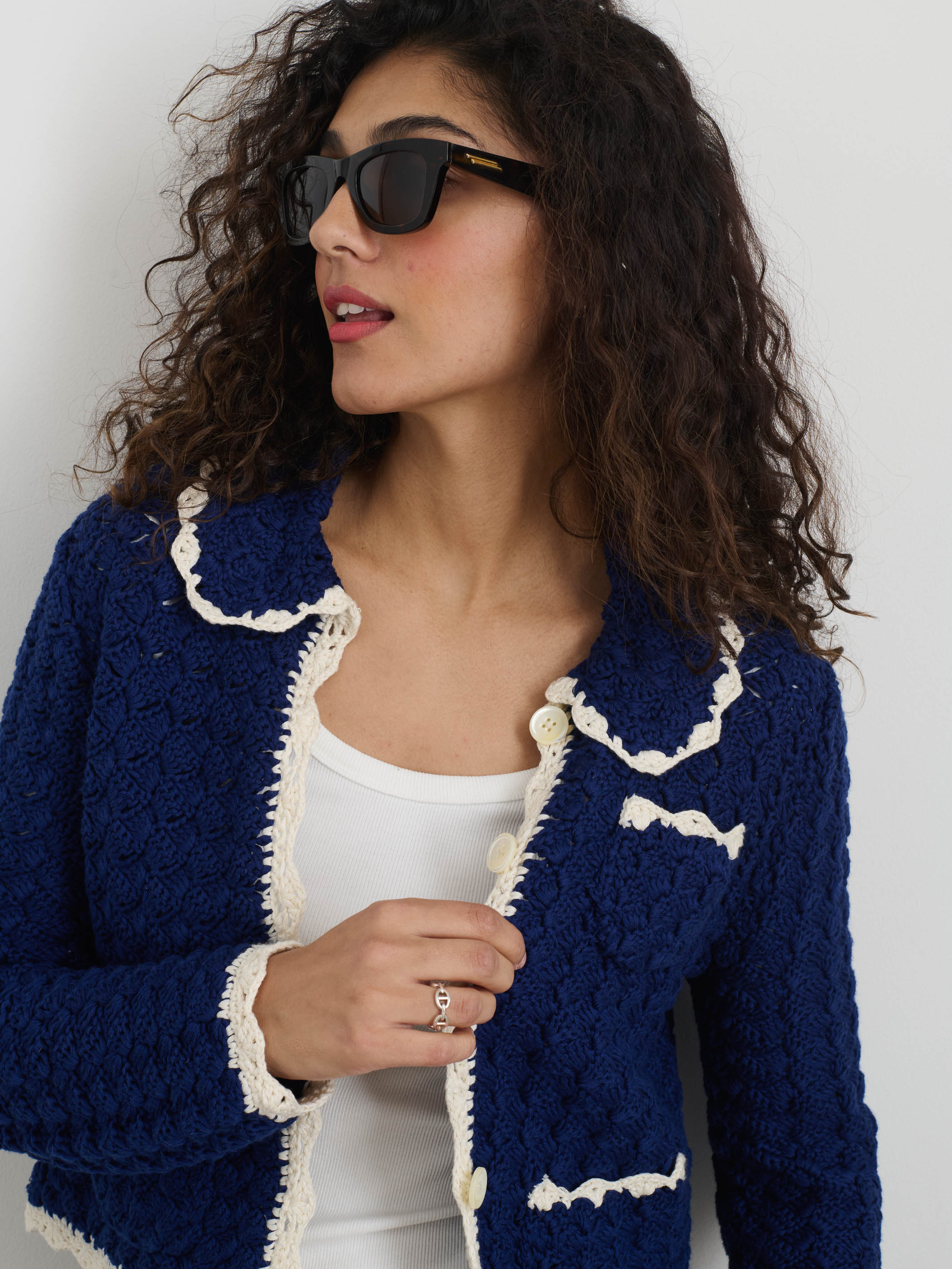 Molly Hand-Crochet Cardigan - Image 6