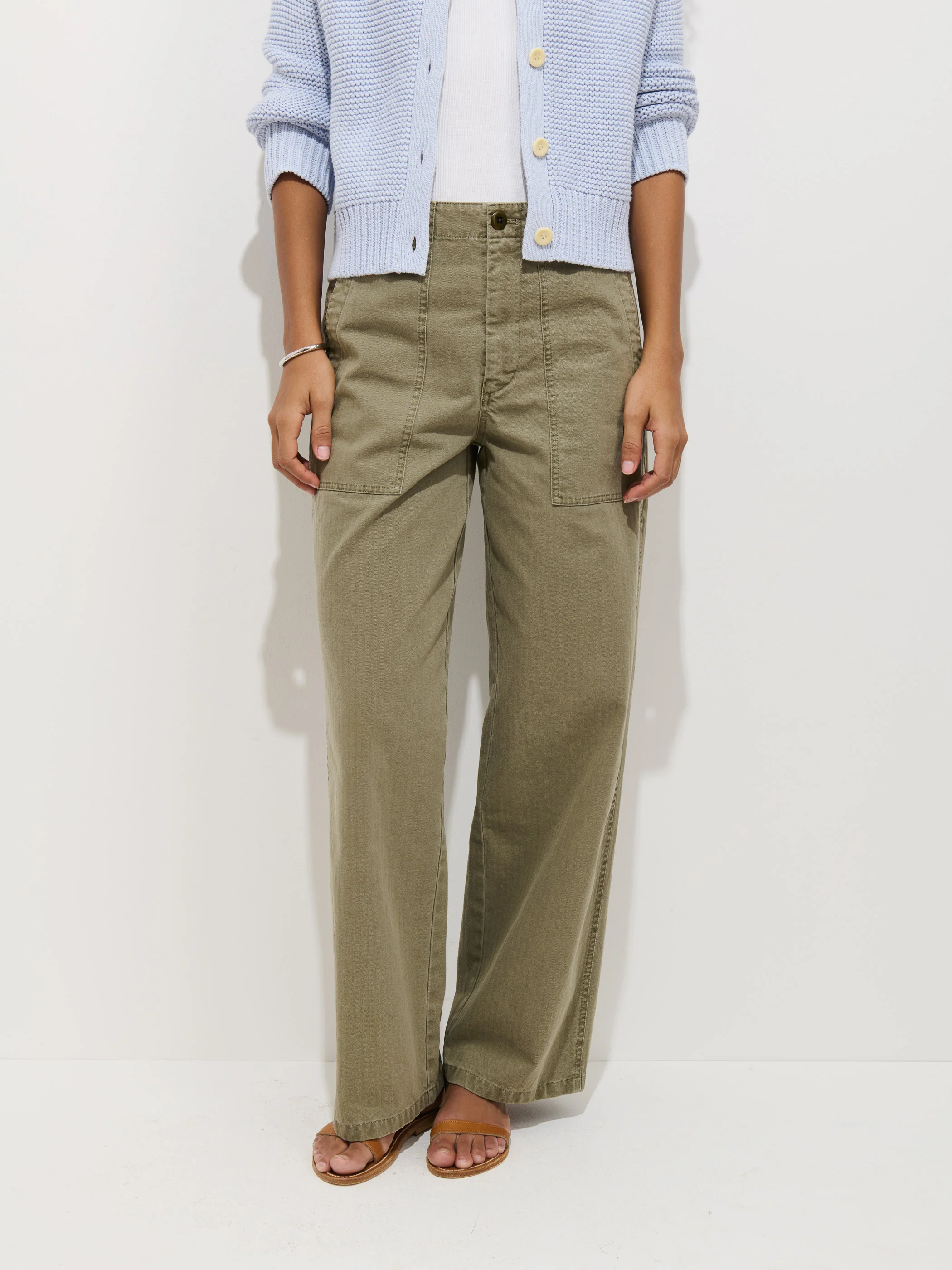 Annie Trouser in Herringbone - Image 4