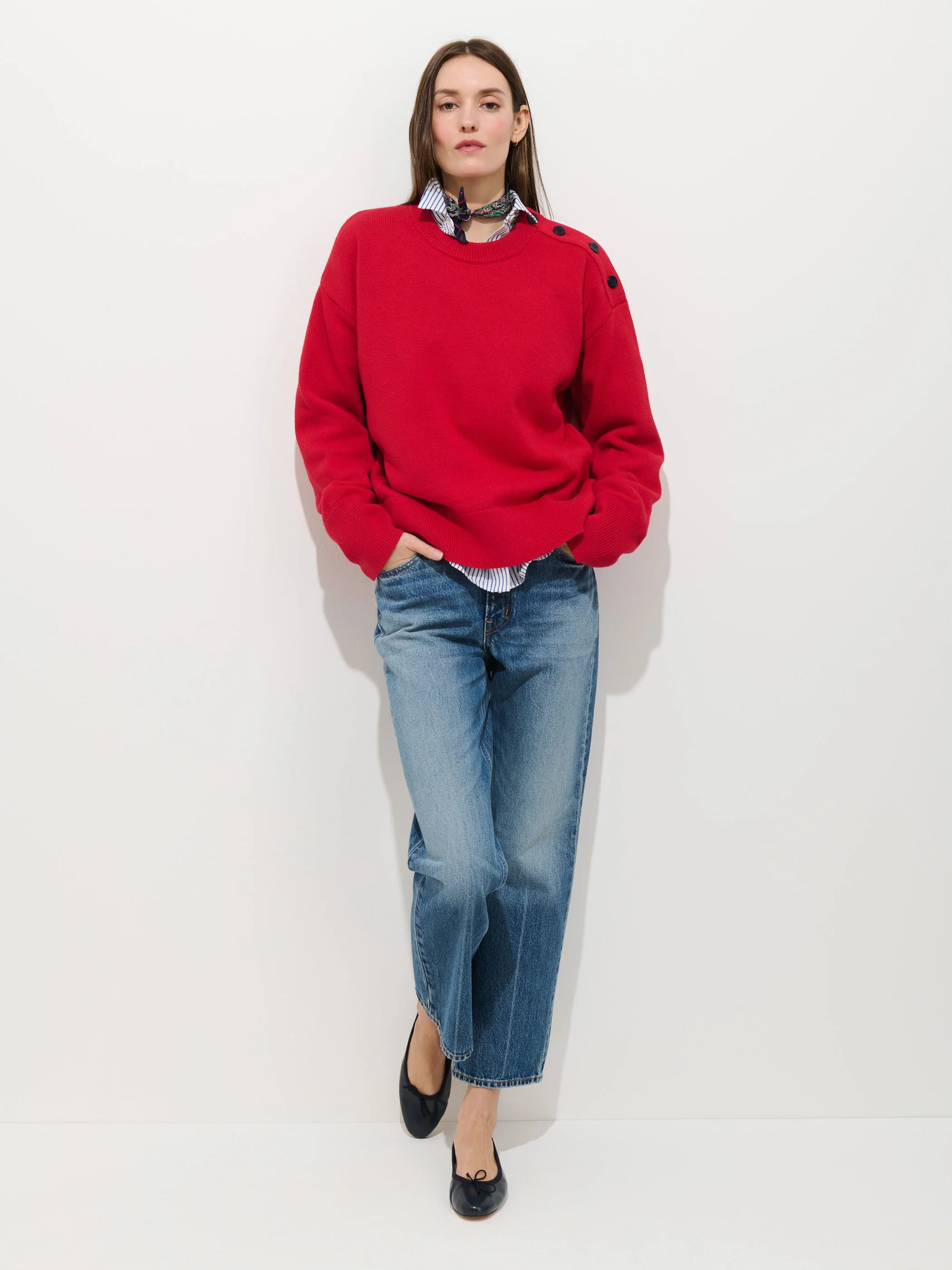 Normandy Sweater In Cotton - Image 3